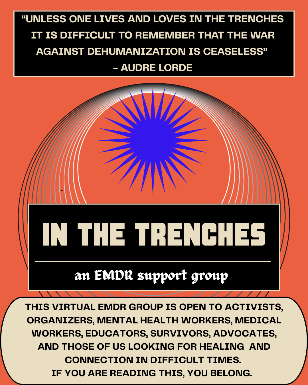 An EMDR Group for anyone suffering ongoing trauma and stress caused by the current political climate