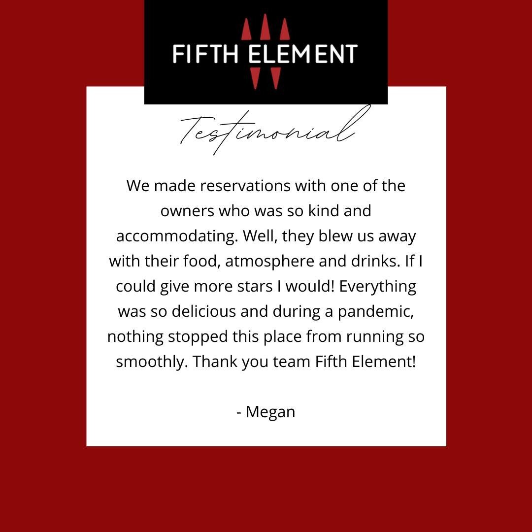 It is you that keeps us going! Thank you so much for the kind words. 
 

#TheFifthElement

.
.
#newportri #newprts #dinner #lunch #weekdayeats #rhody #rhodyeats #newportdining #newporteating #newengland #rieats #apps #newportfoodie #middletownri #mid