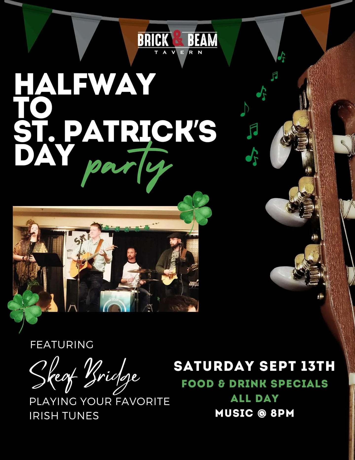 T-minus 10 days ☘️🇮🇪🍺 Join us Saturday, September 13th for Halfway to St. Patrick’s Day with @skeafbridge 💃🏻