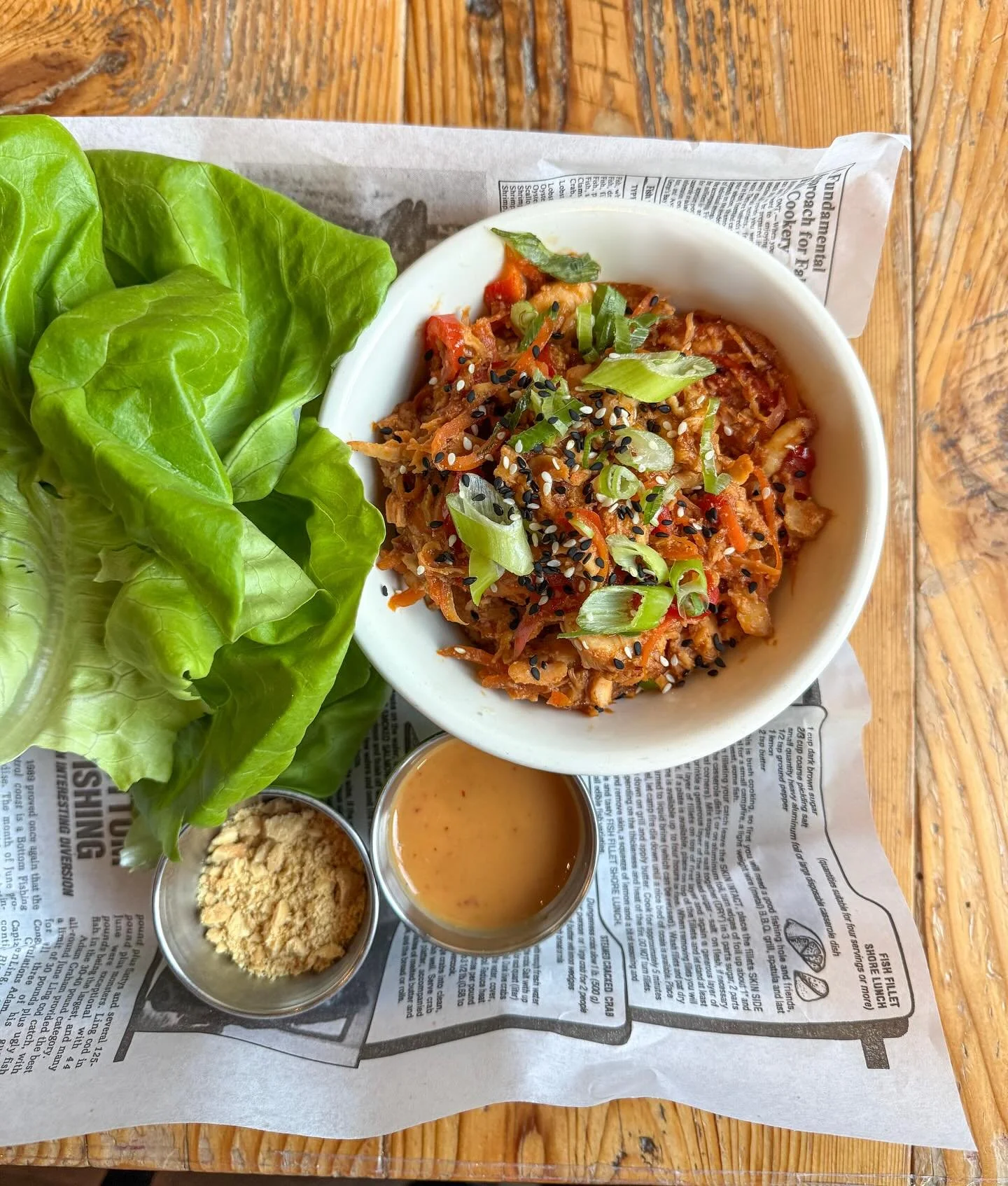 Back by popular demand - Chicken Lettuce Wraps! 🥬🥜

Bruins vs Panthers @ 7:30PM [screen down, sound on]