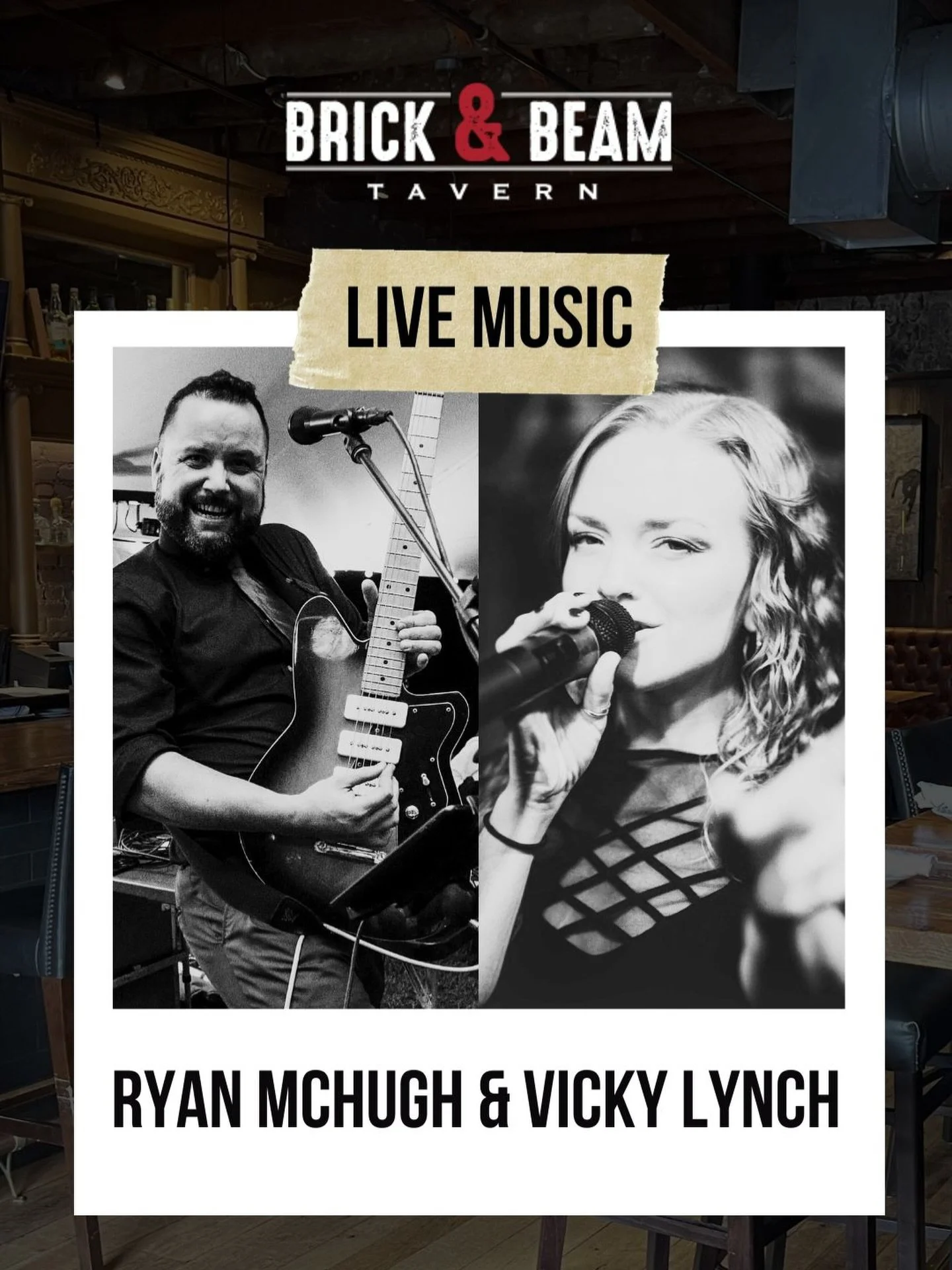 🚨TOMORROW🚨LIVE MUSIC with @ryanmchugh444 &amp; @vk_lynch 8:30-12:00 🪩💃🏻🕺🏻Come out and escape the cold with us!❄️