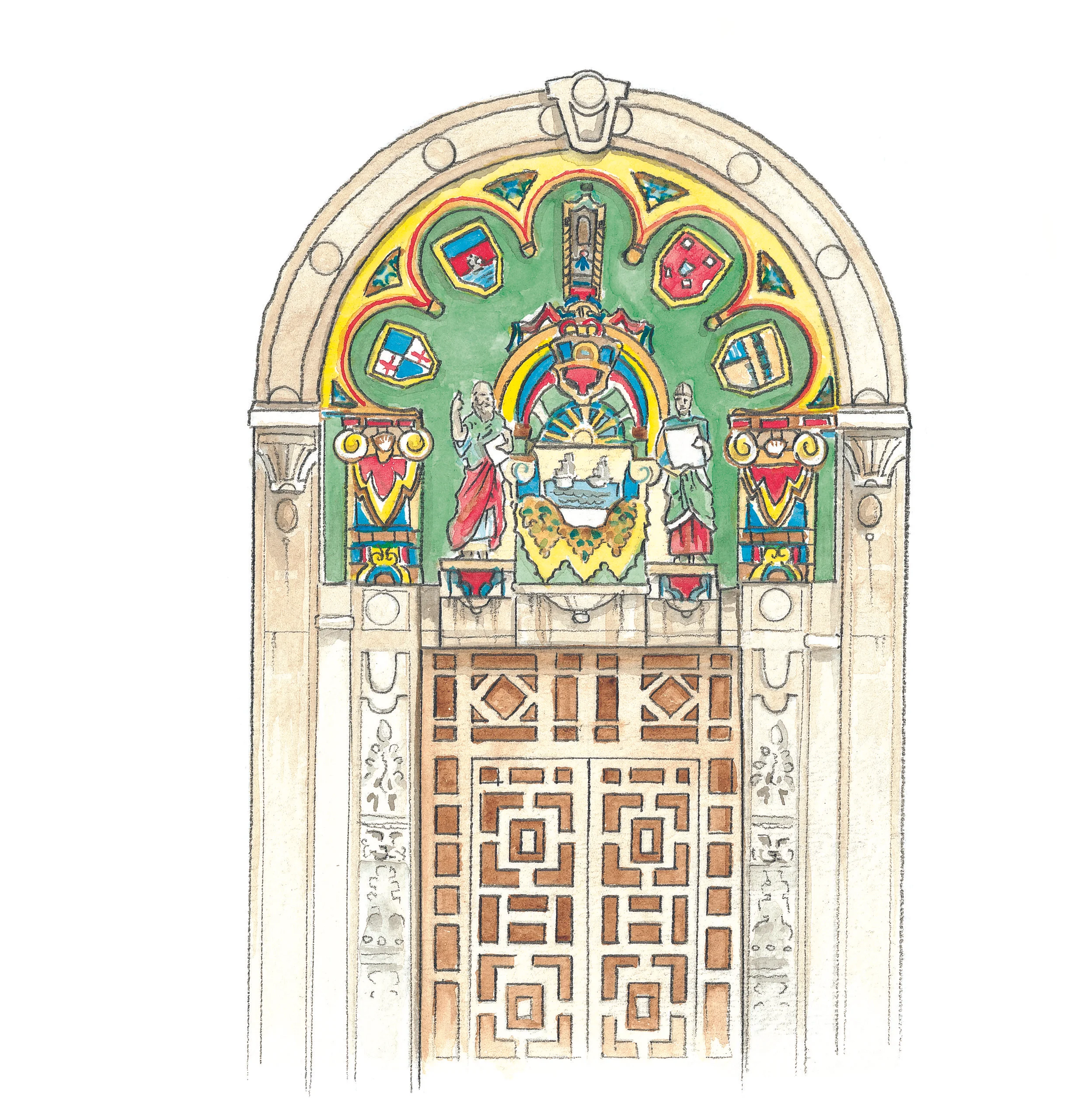 Santa Barbara Library Doors