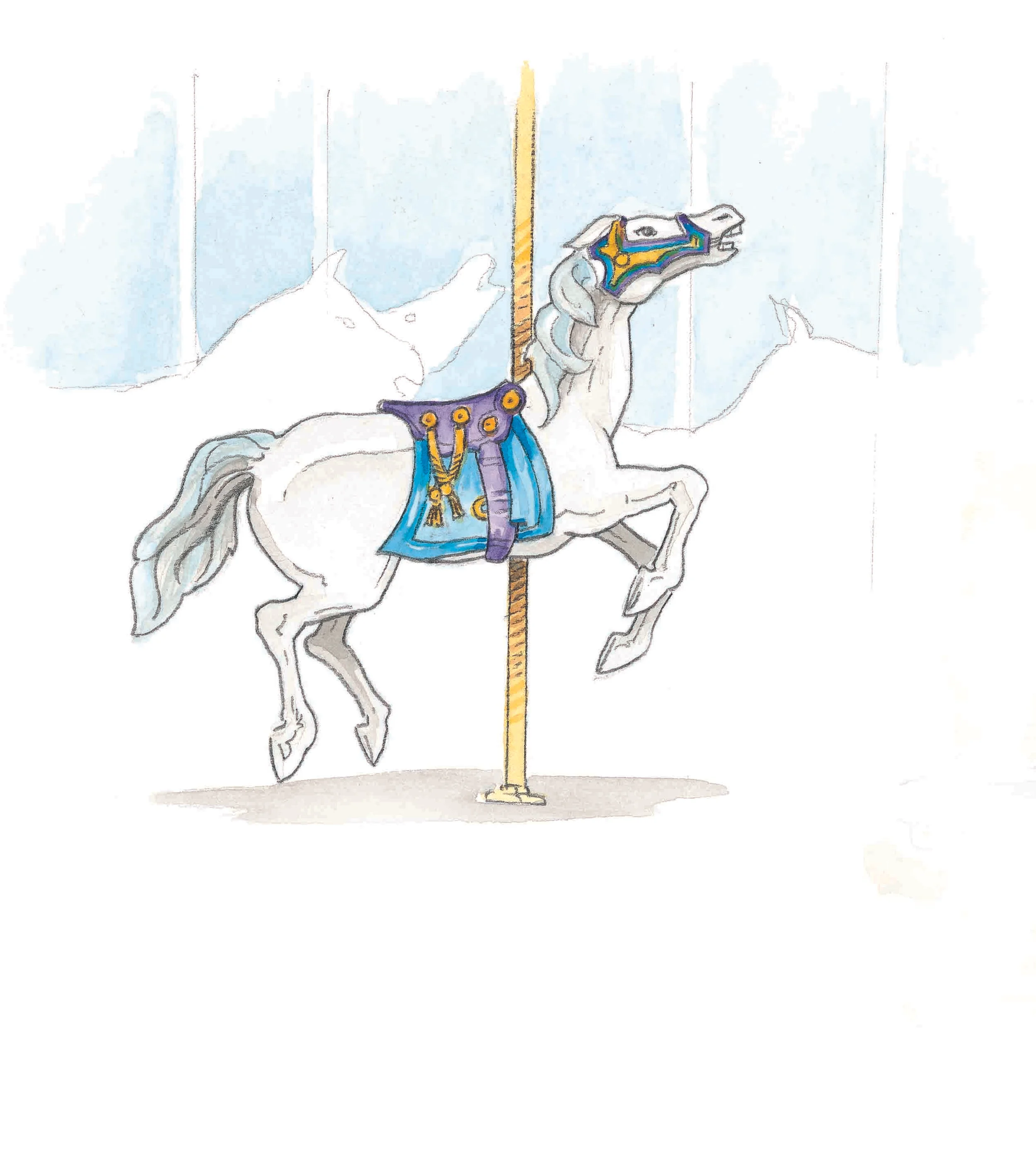 Palm Park Carousel Horse