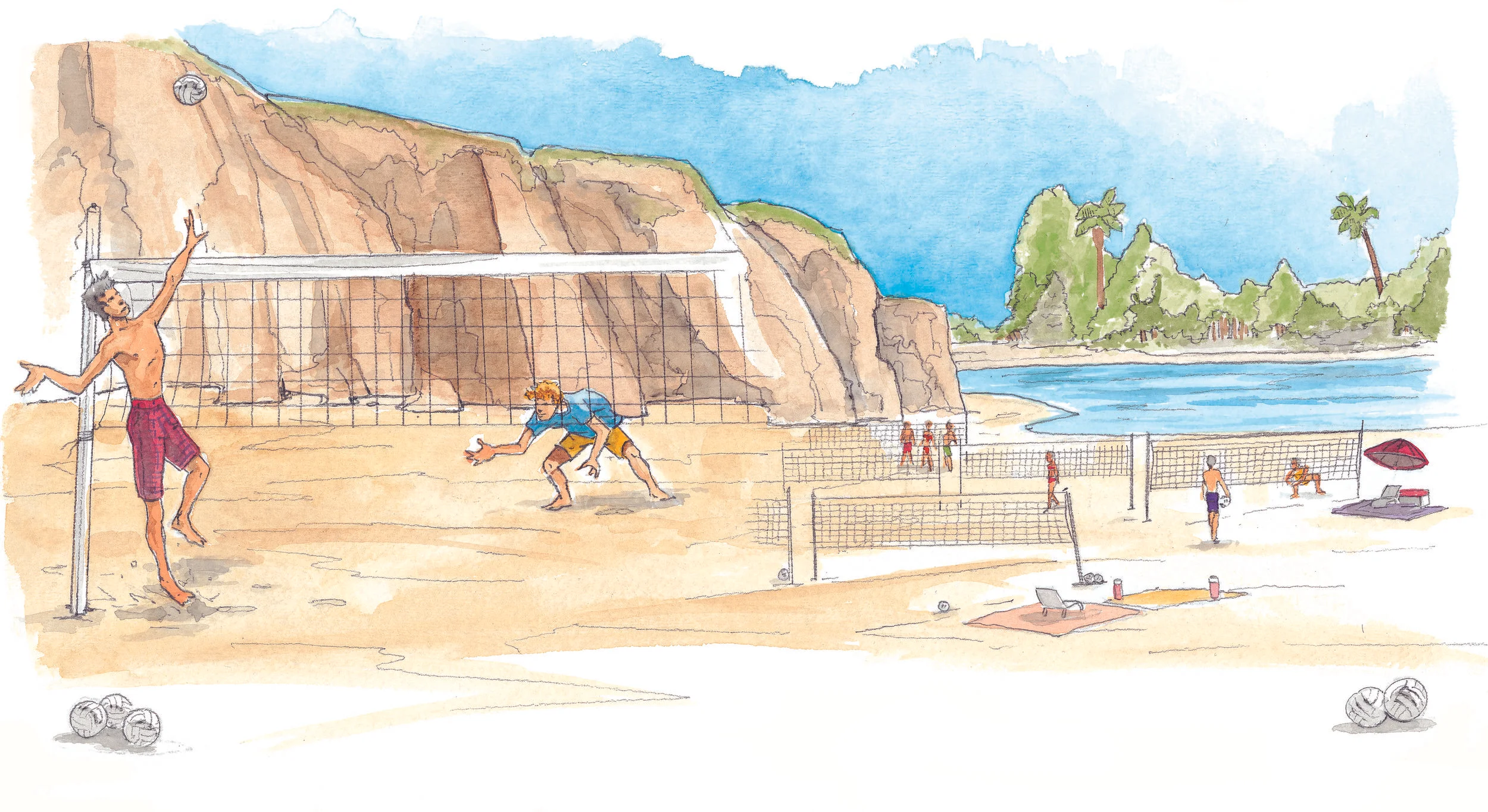 Volleyball at the beach.&nbsp; 