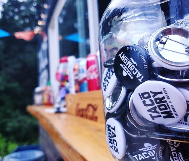 YES!! 🙌 New #tacomory buttons!! #tobermory #tobermorystacotruck #brucepeninsula #tacomory #tacomorytruck #buttons #explorethebruce #tacotruck