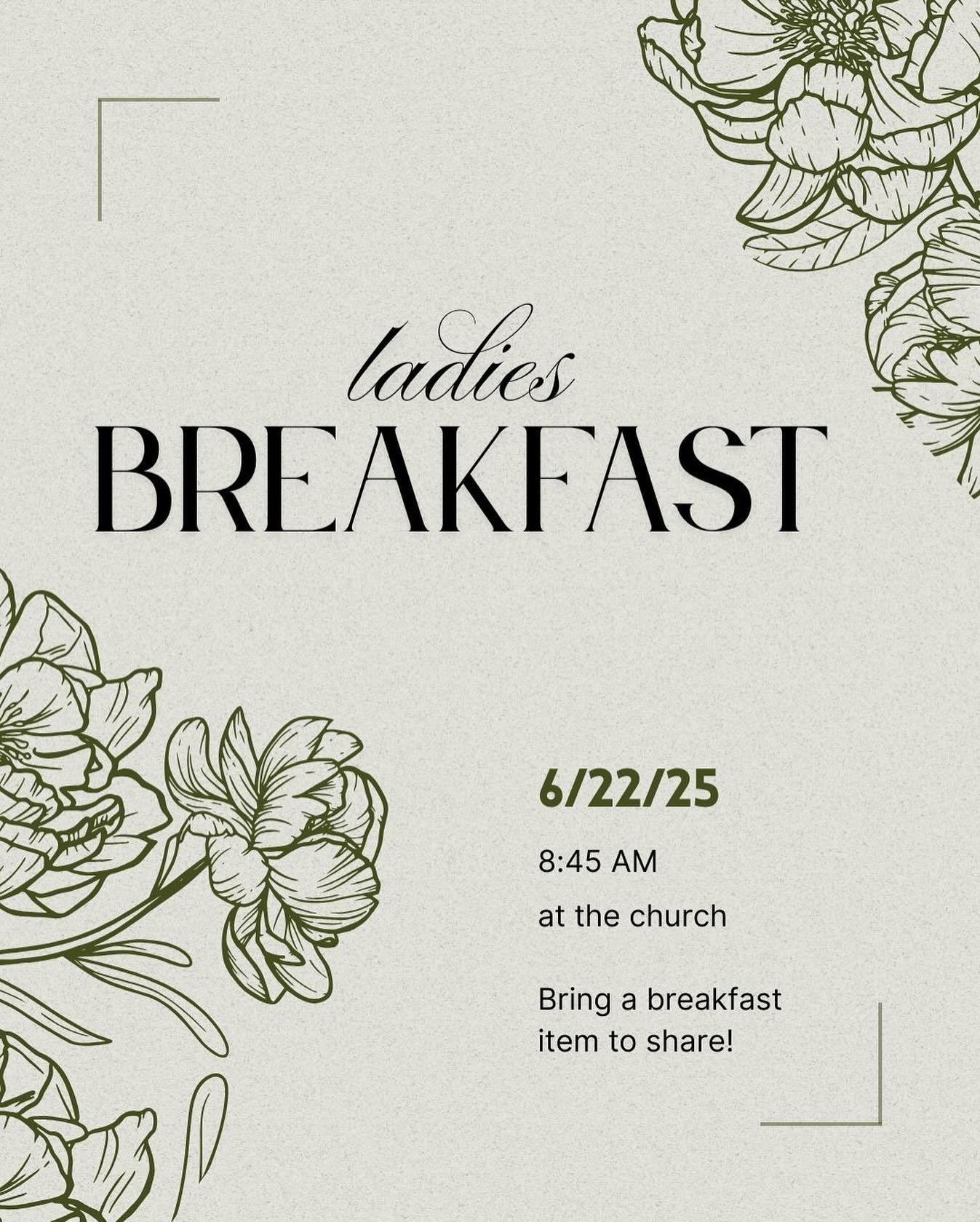 Resurrection women: plan to enjoy breakfast together at the church on Sunday the 22nd! It&rsquo;s always a sweet time. #community #chattanoogawomen