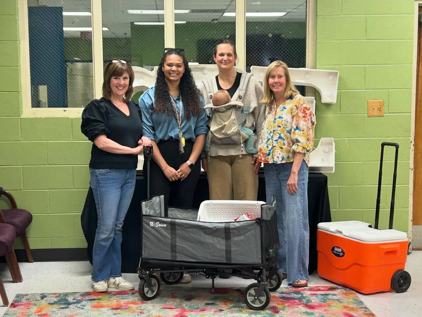 Sometimes Jesus looks like snacks and a smile. Today, the &ldquo;Happy Cart&rdquo; reminded our teachers&mdash;you are seen and deeply loved. #serveothers #teachersmatter #churchintheeveryday @rachelaugustamoon @bethb1237 @galeehardin