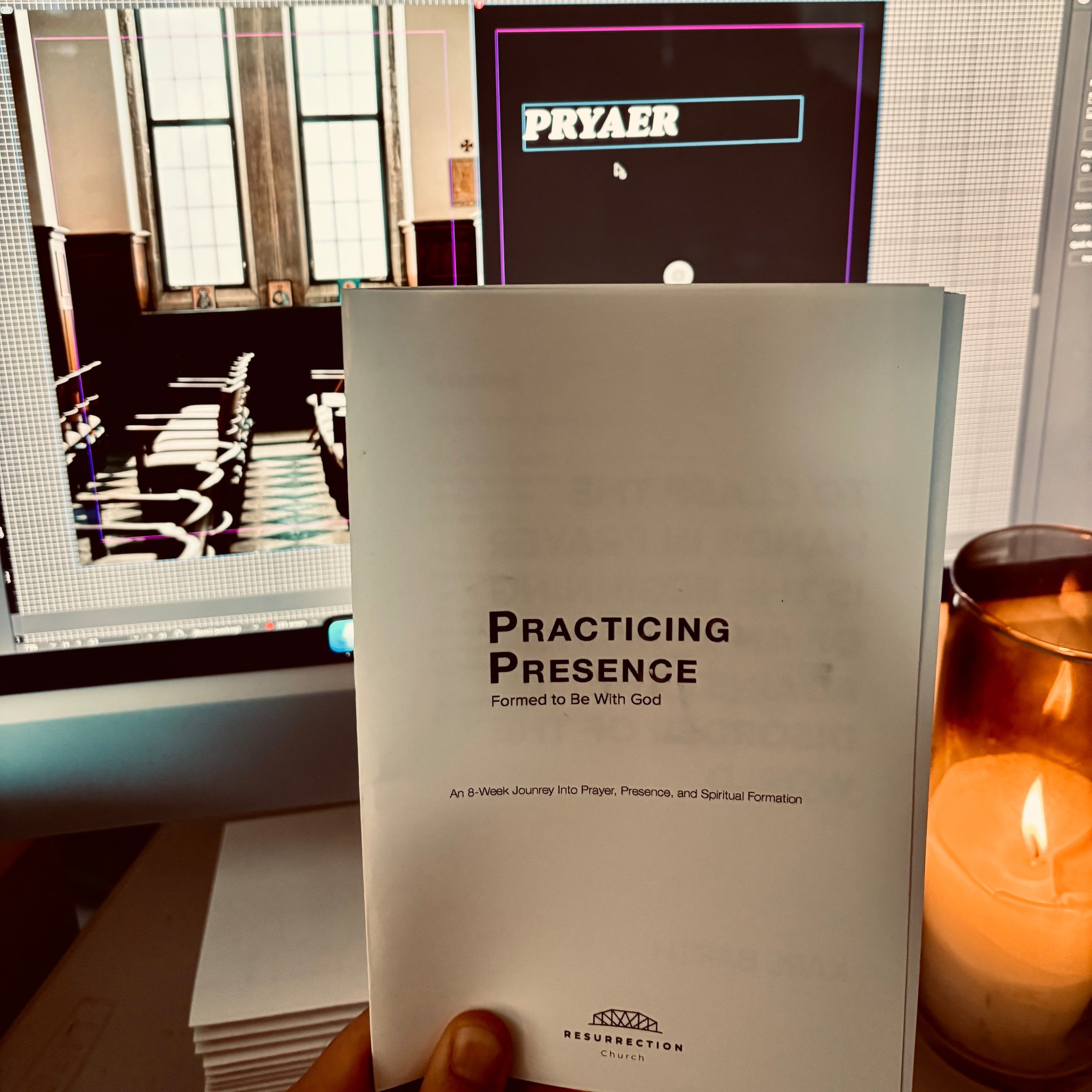 Practicing Presence &mdash; a journey into prayer, stillness, and learning to live aware of God in the rush of life. 

Most of us are exhausted.

Our lives move fast. Our minds rarely slow down. We are constantly distracted, constantly consuming, con