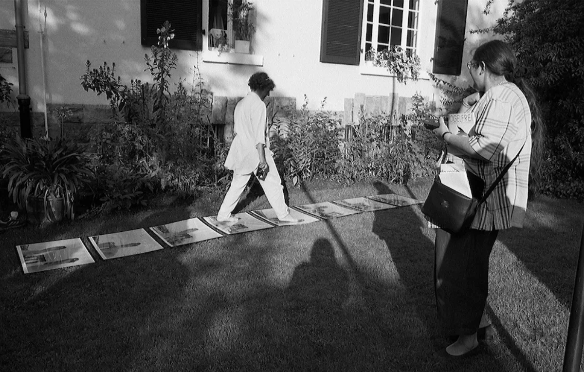 Footpath Mosaic, Vogelfrei Art Festival, Darmstadt, Germany,