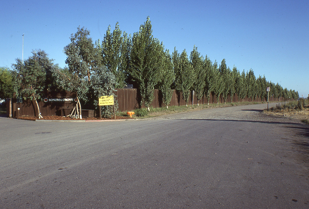 Entrance to Sonoma Grove Trailer Park