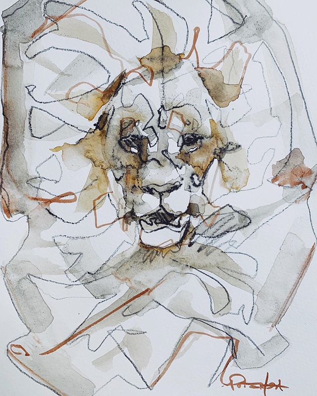 Sketchie sketchie 🦁 .
.
.
.
#sketchbook #lion #art #linedrawing #watercolour #catsofinstagram #cat #animalart #painting #drawing #sketch #canadianartist #line #mixedmedia