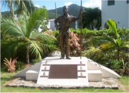 THE NOEL LLOYD POSITIVE ACTION MOVEMENT PARK The symbol of the population's mobilisation, led by pioneer Noel Lloyd, against the Bates Hill Agreement, under which locals would have not been allowed to access the area, except for those working there as a servant. The people's struggle and determination led to the FCO agreeing to buy back leases of Wickham's Cay in 1970, and is immortalised in this park by a statue of Noel Lloyd and a commemorative plaque.