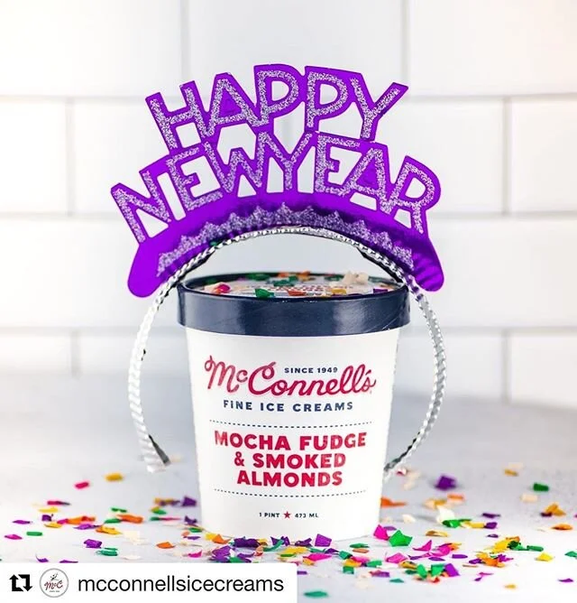 Mocha Fudge & Smoked Almonds is now available!! #Repost @mcconnellsicecreams with @get_repost
・・・
Happy New Year! 🥳 What are some flavors 🍦 you’d like to see us make in 2020? 🤔