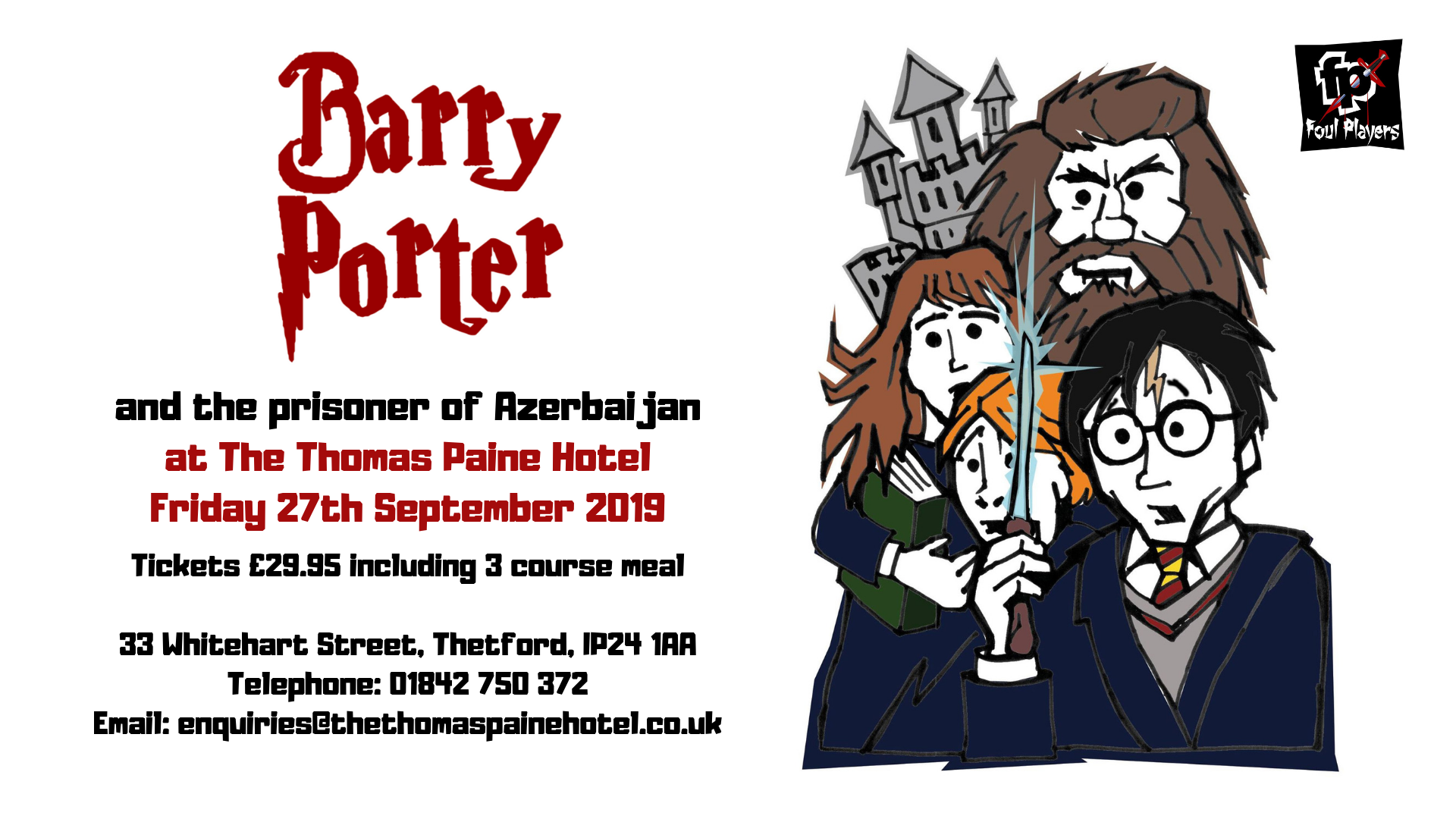Barry Porter Murder Mystery at The Thomas Paine Hotel