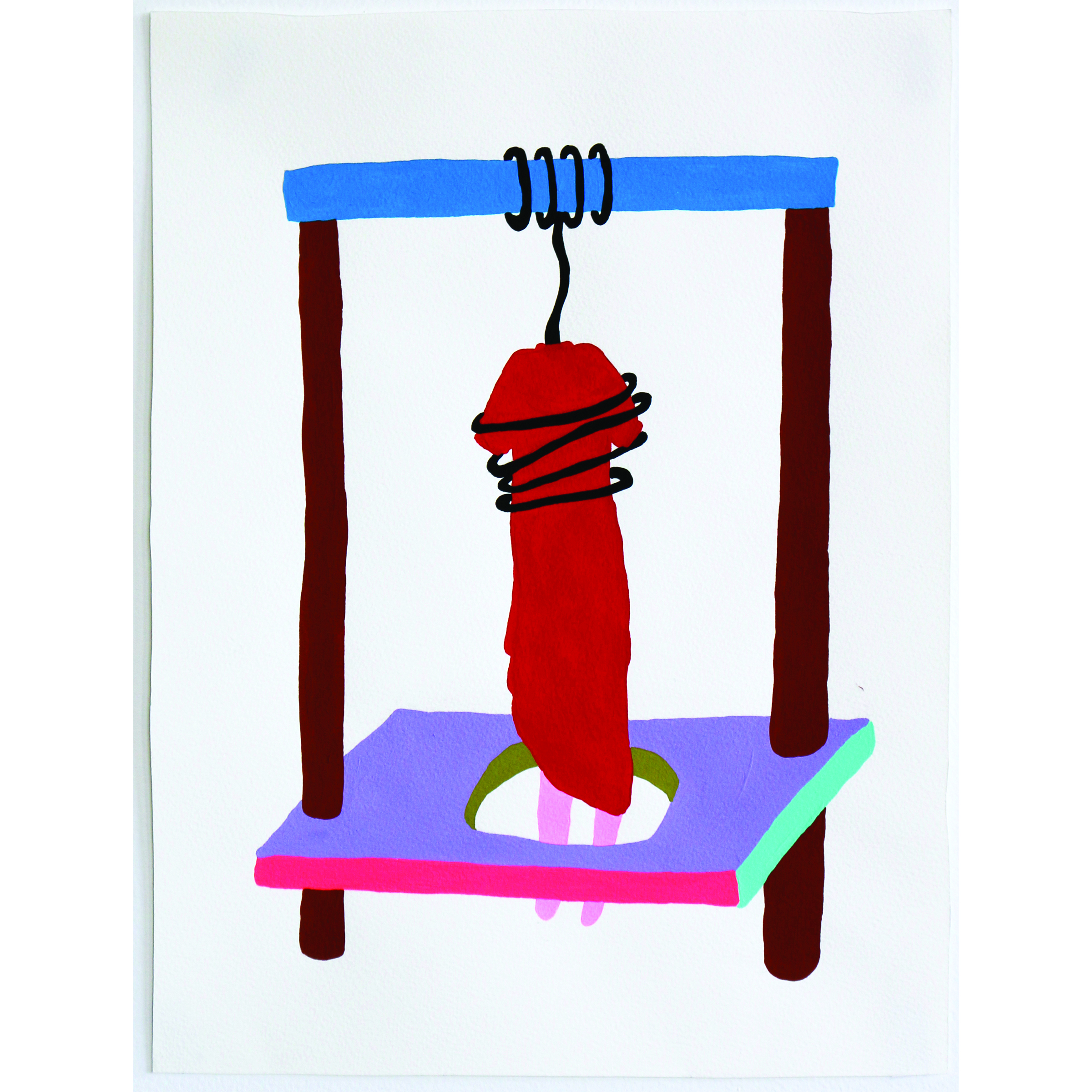 Gallows 11 x 14 inches, 2016