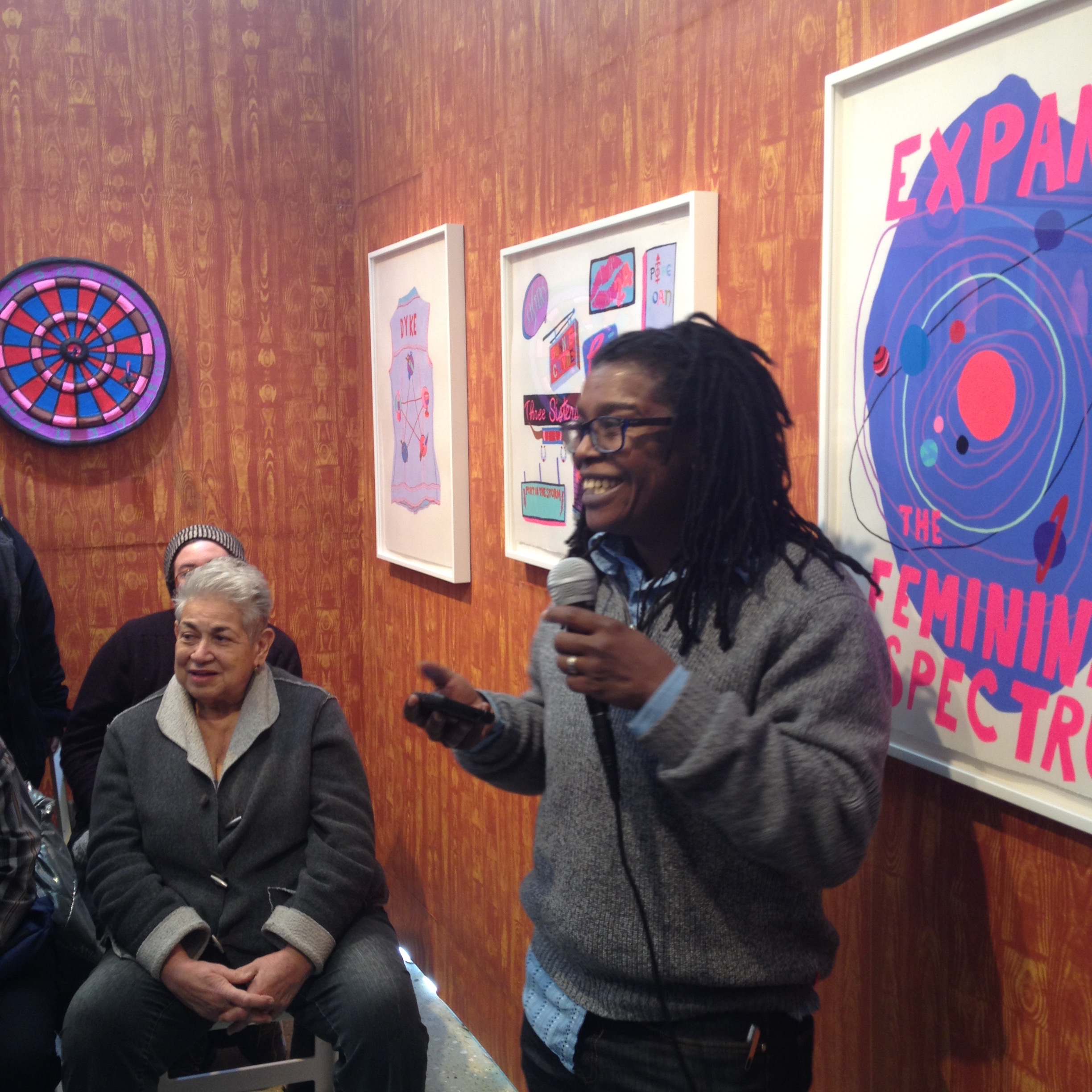 Poet Letta Neely participating in the Eulogy Ritual at PULSE