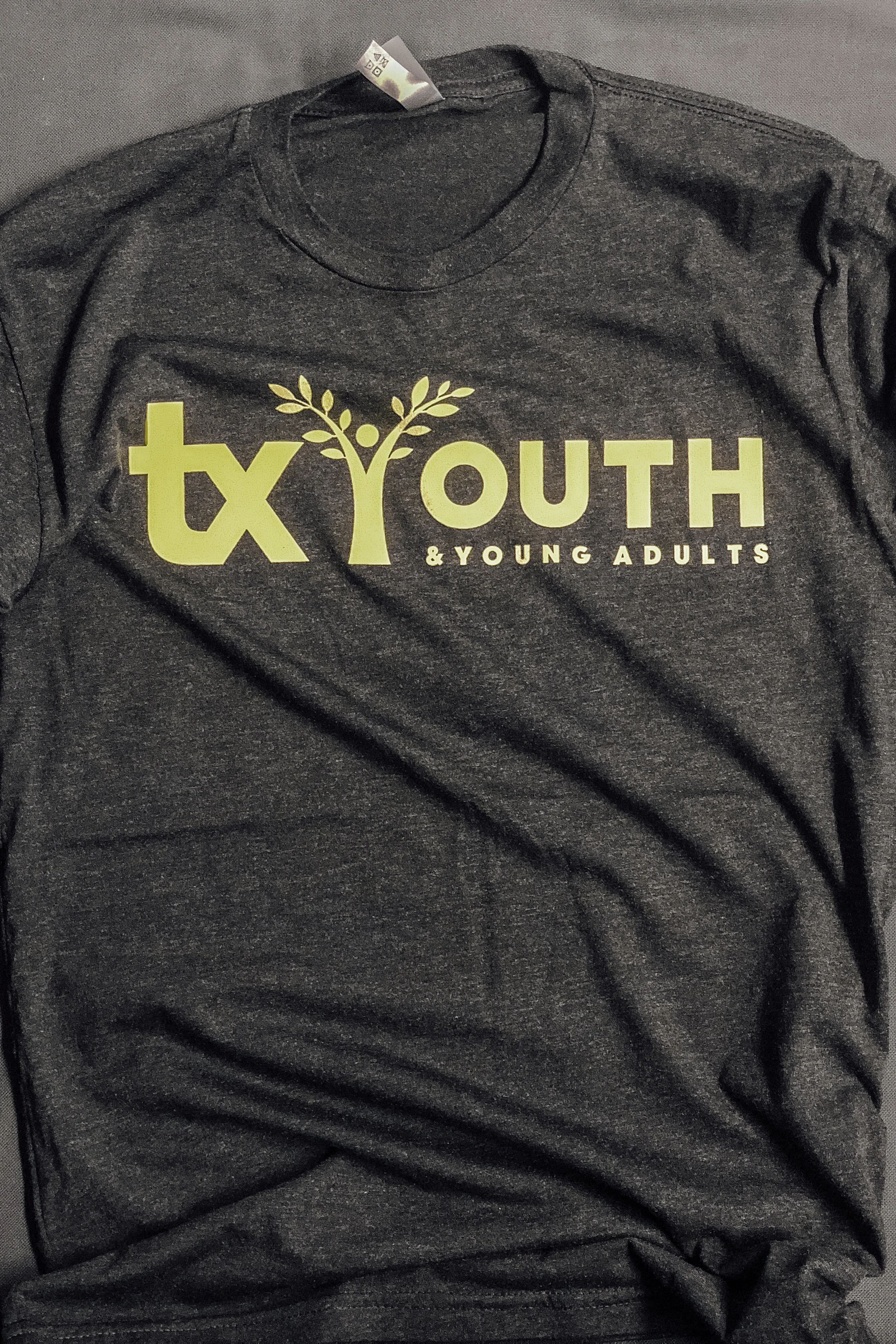 TX YOUTH - LIME GREEN LOGO (Currently unavailable) $8.00