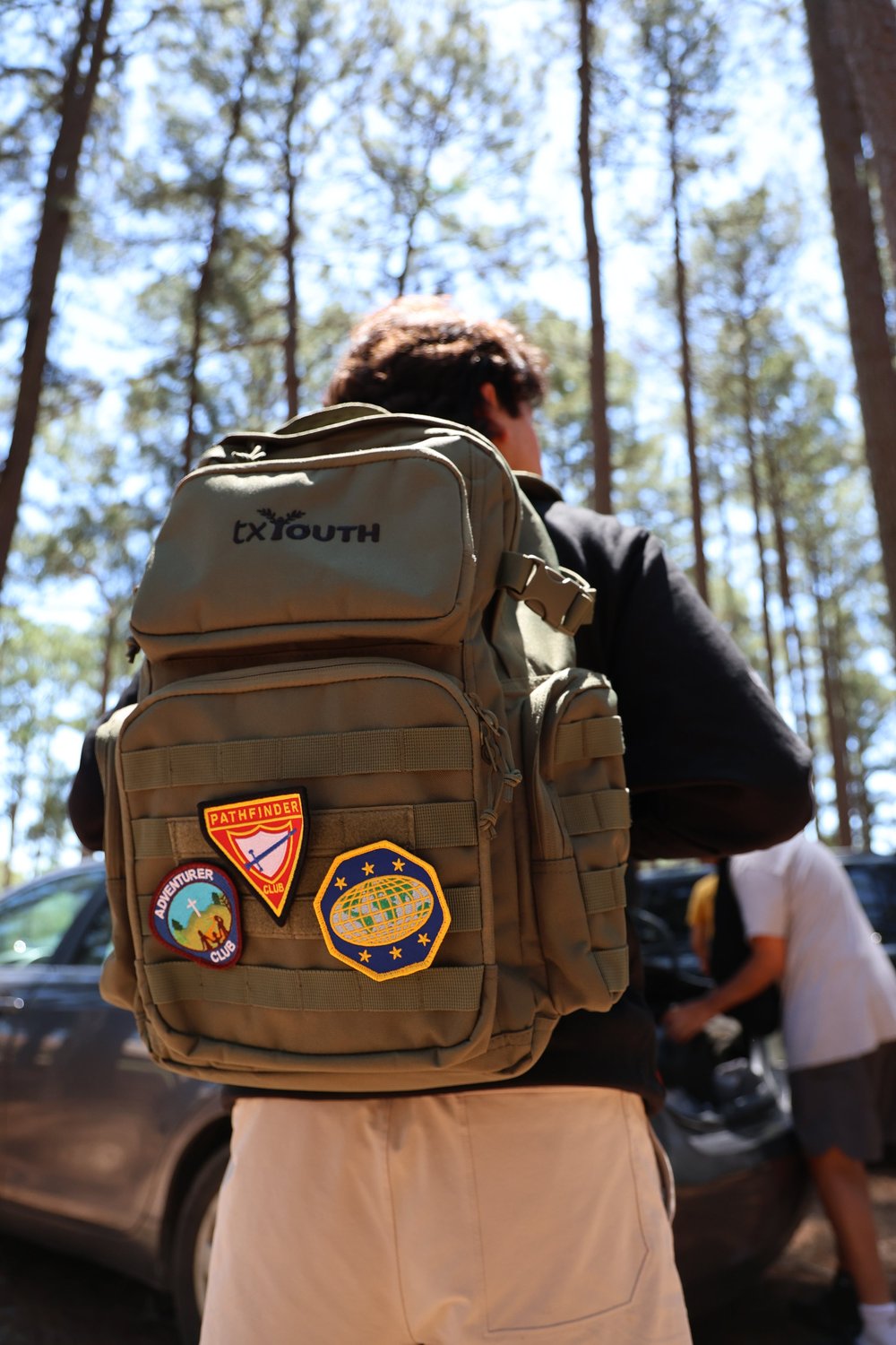 Txyouth green backpack — Young Texas Adventists