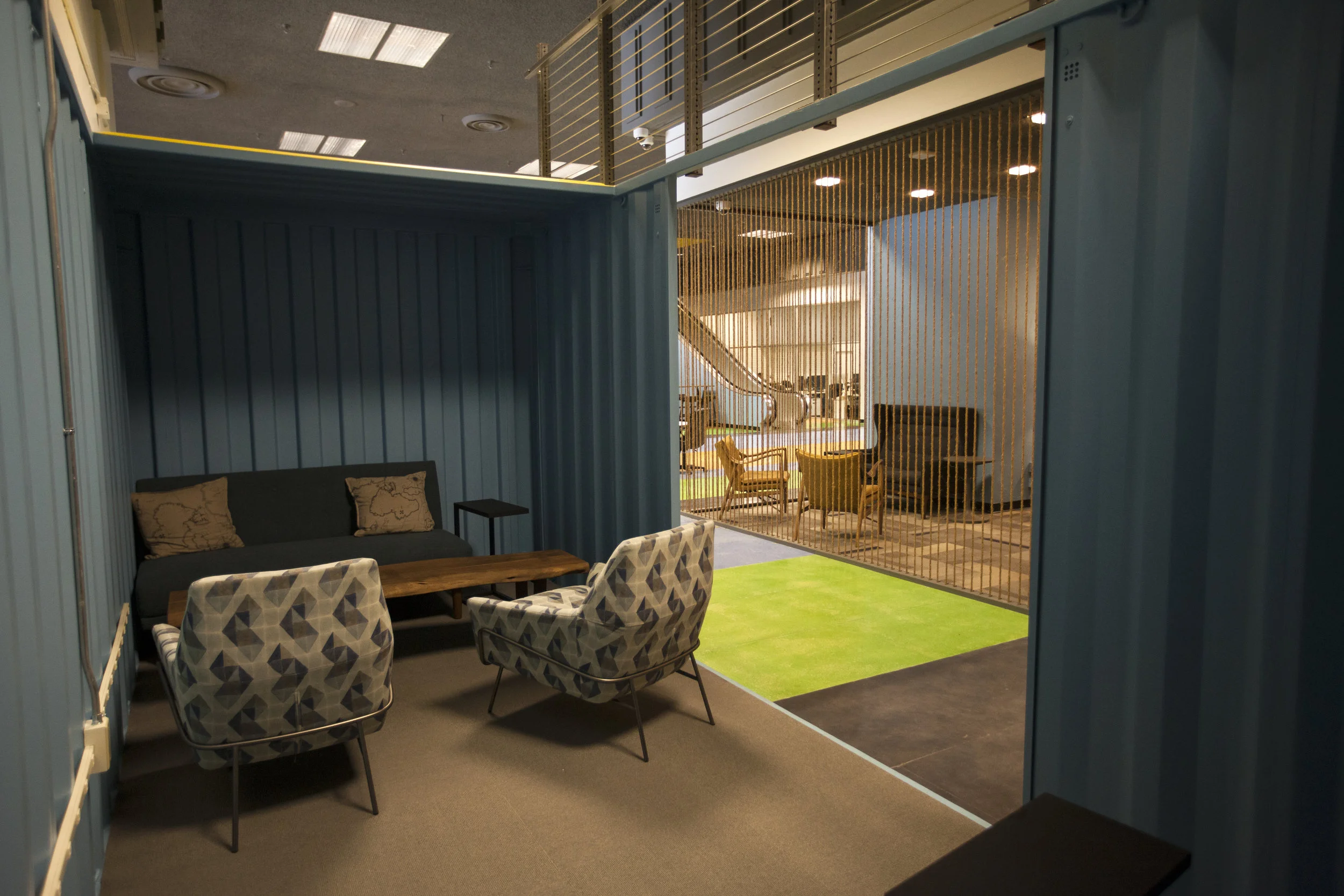 Another shipping container lounge.