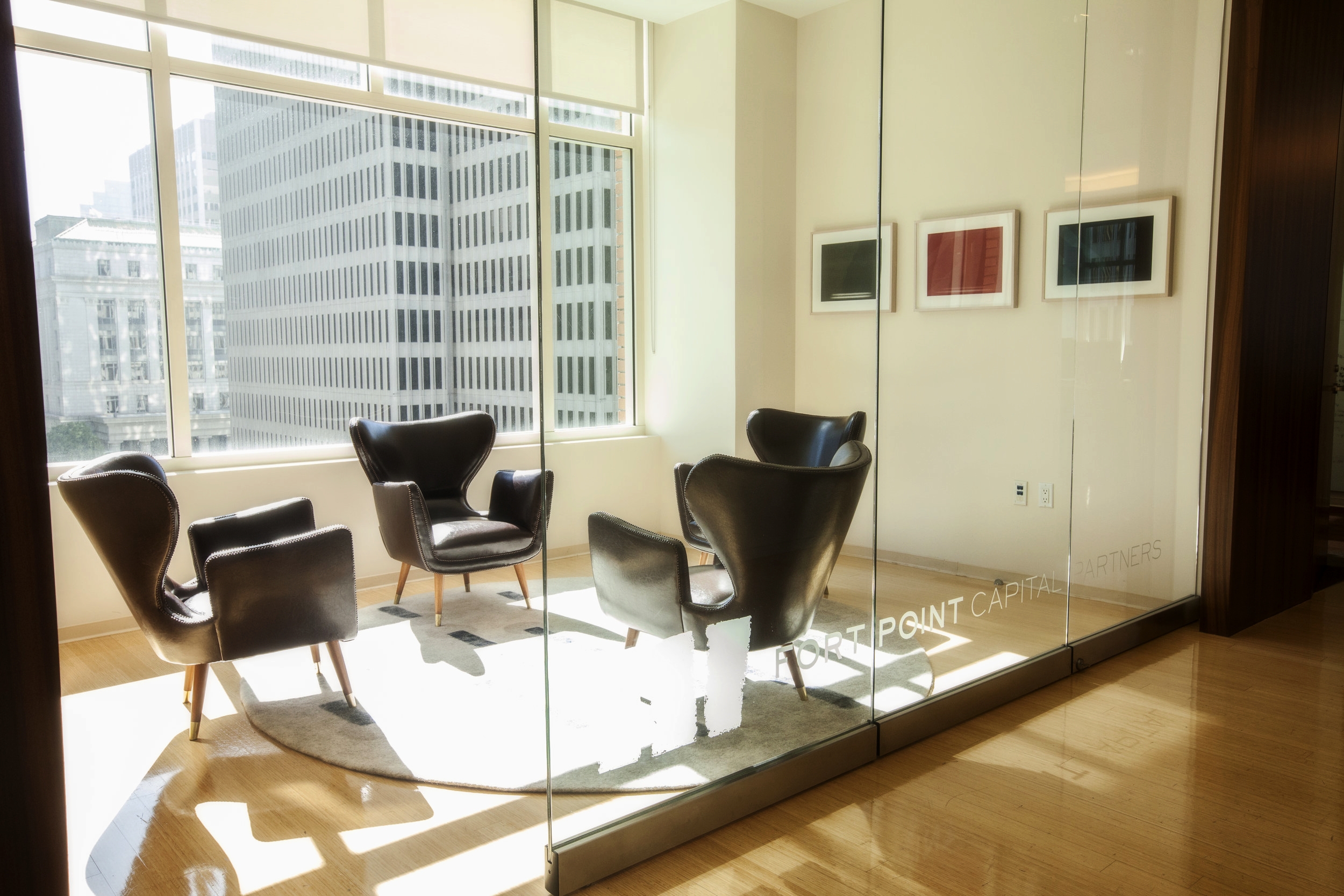 Light filled and private. Now the office has more functional space and a refreshed look.