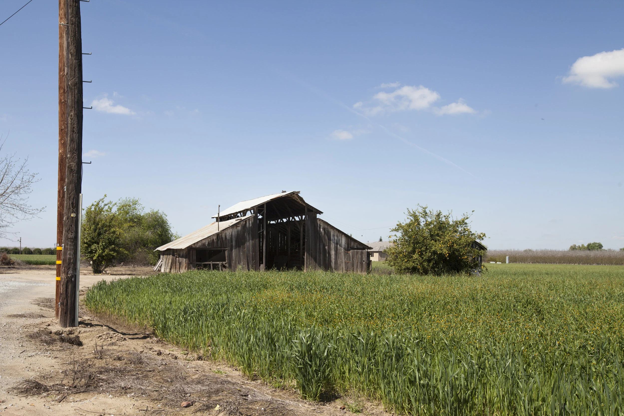 We took inspiration from the landscape around the school. Many beautiful vistas with old barn structures surround the building.