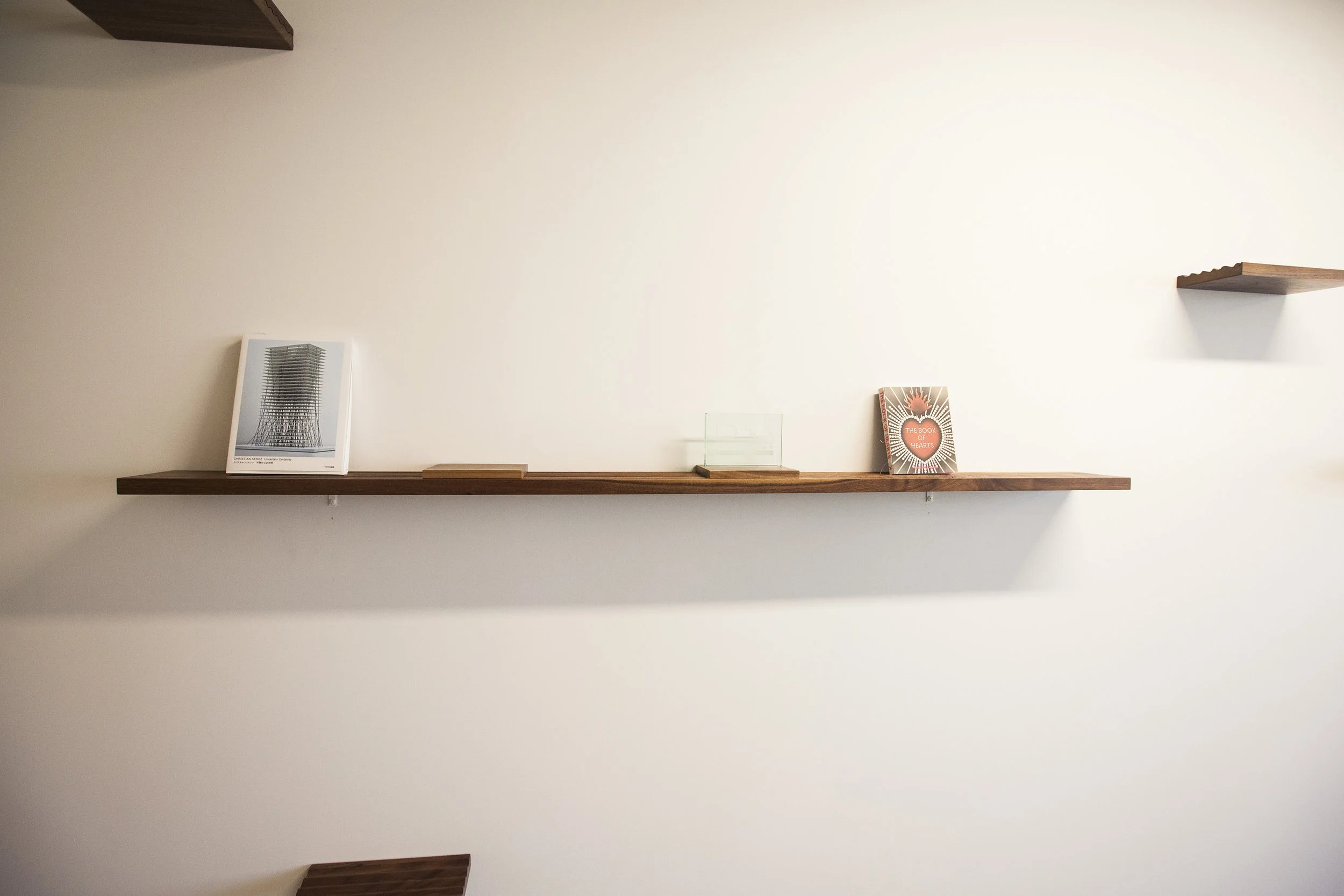 A clean look along this wall to show off all their press items.