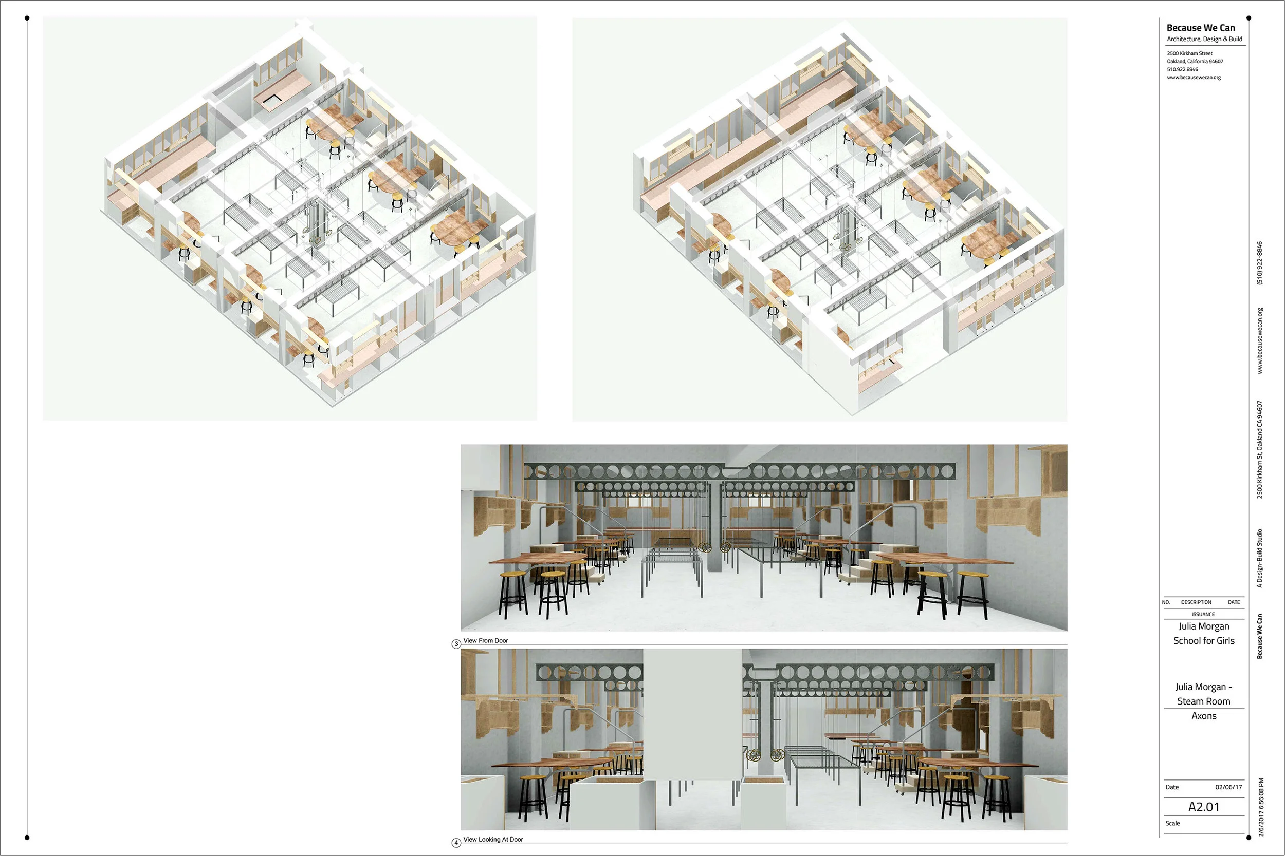 We worked with the School staff on a 'Design Assist' basis for their new STEAM rooms located in the basement. We helped them with the overall aesthetic design and made their ideas functional.