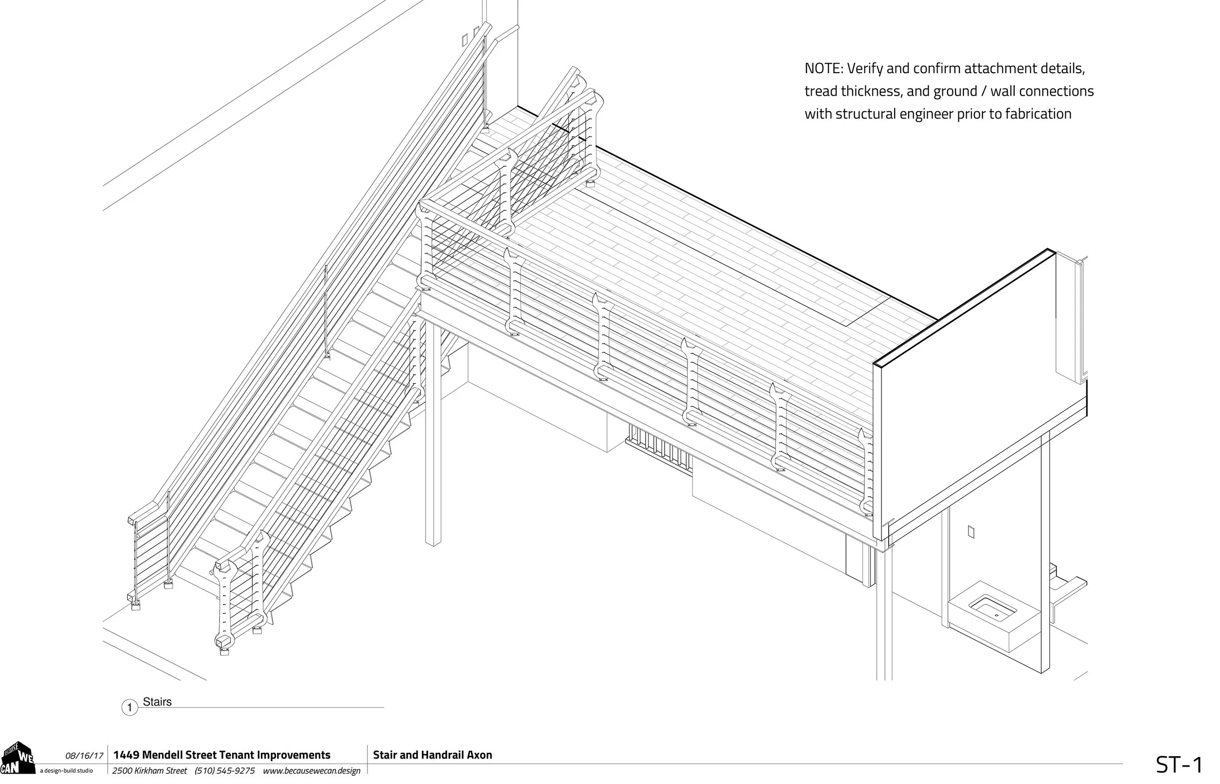The perimeter of the balcony will be lined in these wrenches.