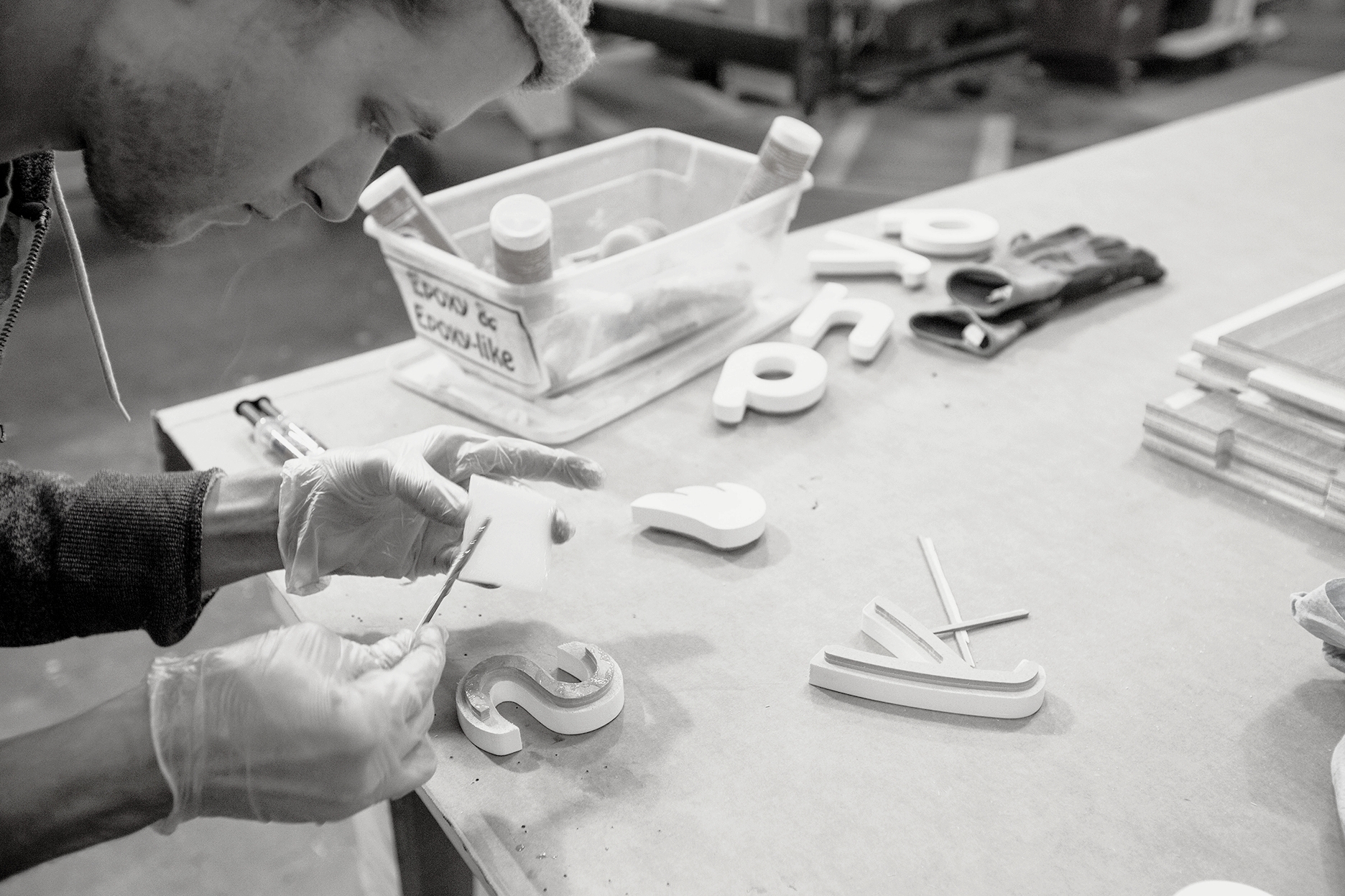  In the shop as in our design work, precision and details always play an important part. 