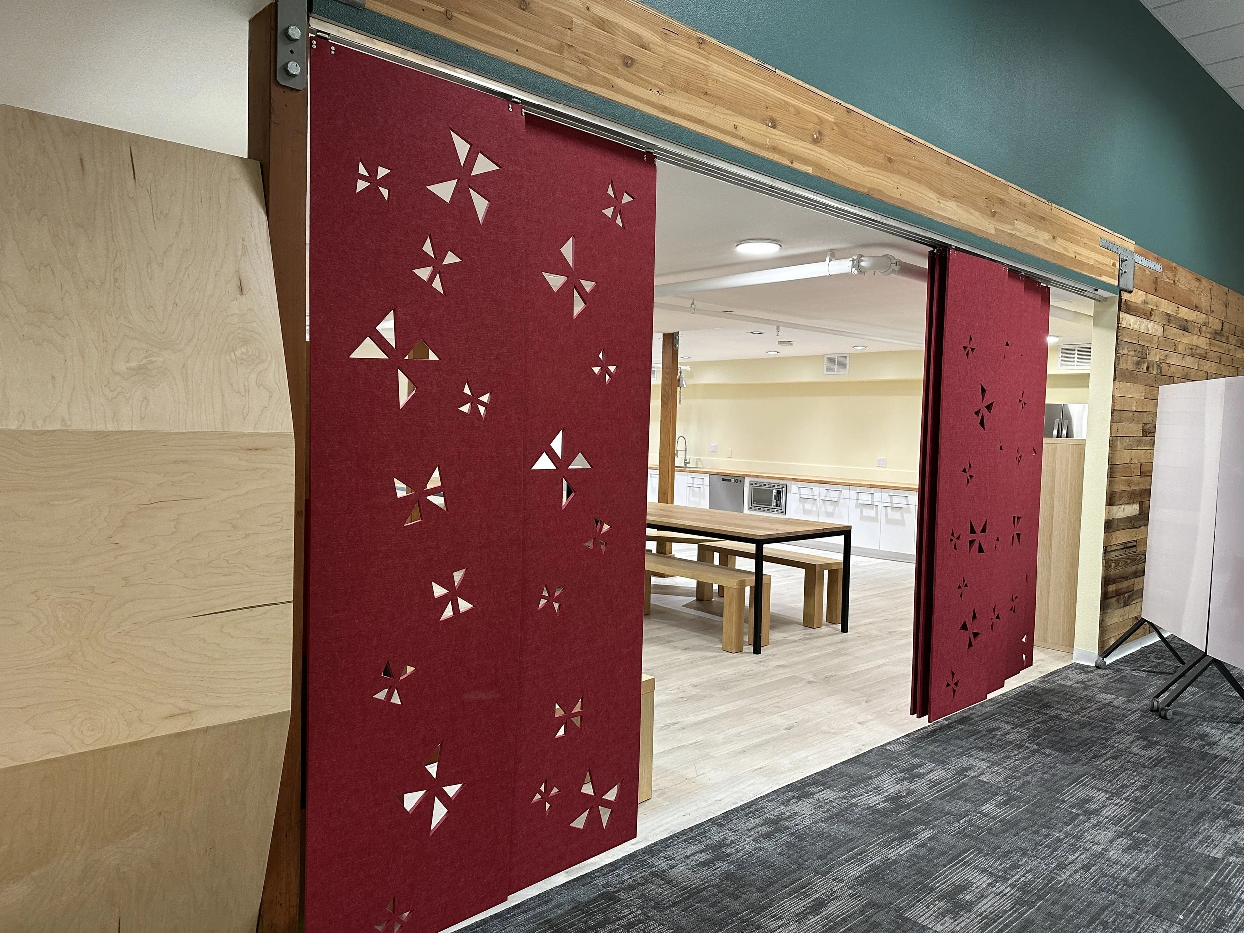 Acoustic Felt Curtain and Acoustic Reading Nook Design