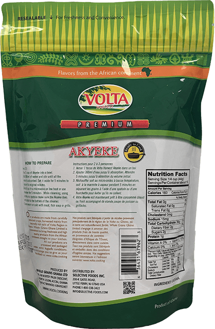 Volta Harvest (Akyéké back)