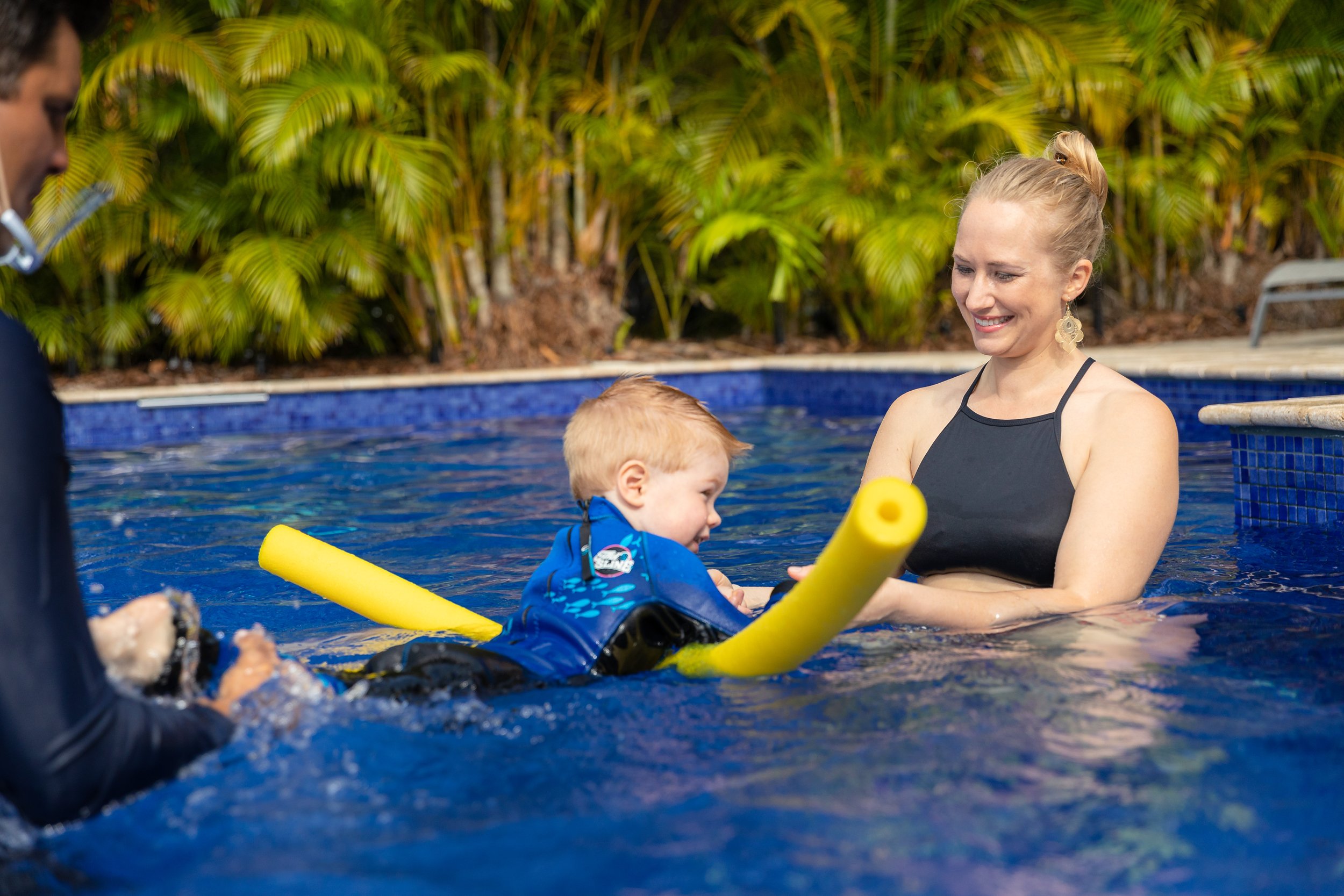 Water Survival swim classes for ages 6 months to 3 years for residents and guests in heron bay, cascata and miralago in parkland, florida