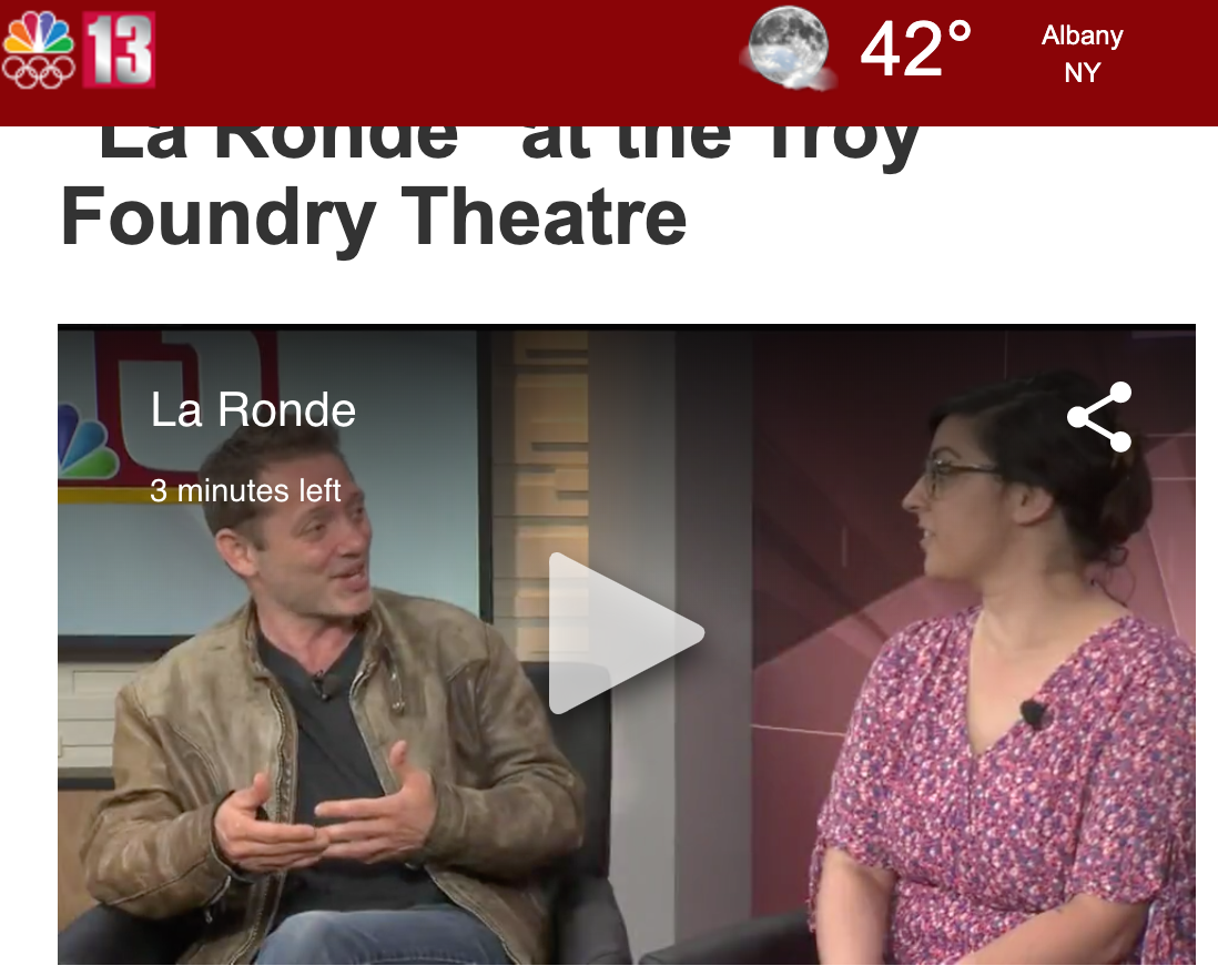 Emily Curro and David Girard on WNYT to Discuss 'La Ronde'