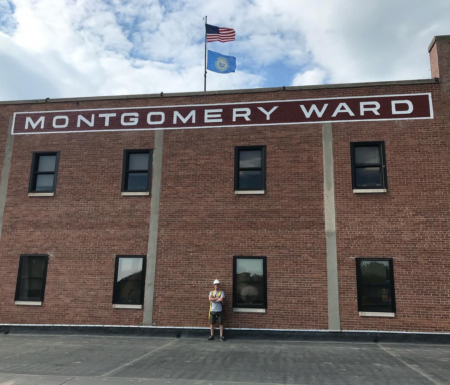 Here&rsquo;s one of the coolest projects we got to work on this year! We went down to Aberdeen, South Dakota to restore this classic Montgomery Ward wall sign in August. It was almost completely gone, and had likely been painted over at some point, b