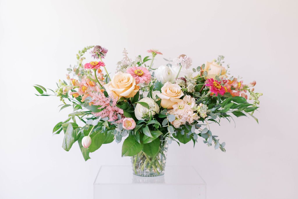 Large vase arrangement