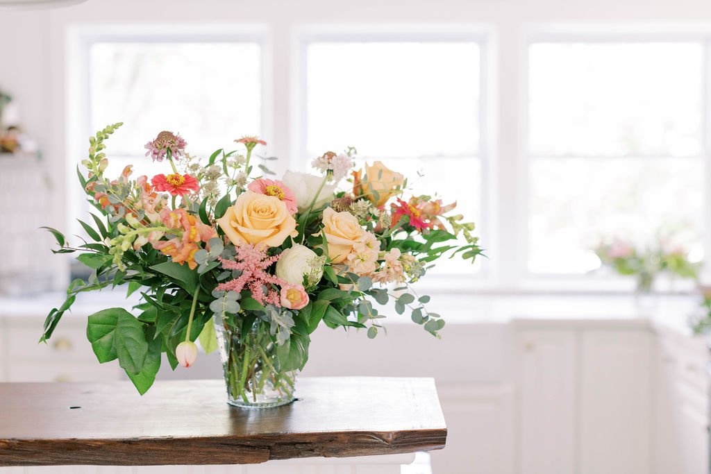 Large vase arrangement