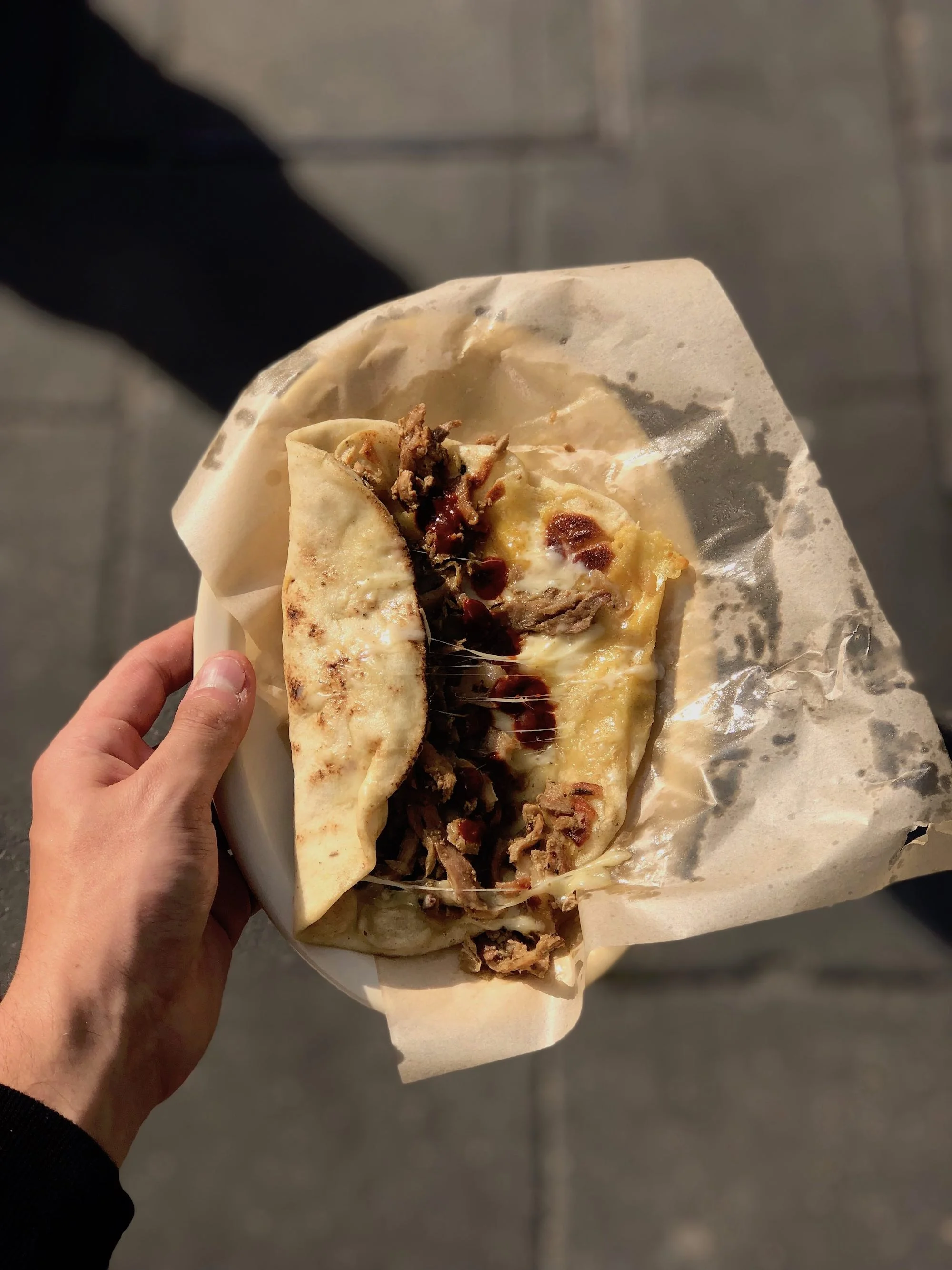 Taco árabe con queso — HojaSanta