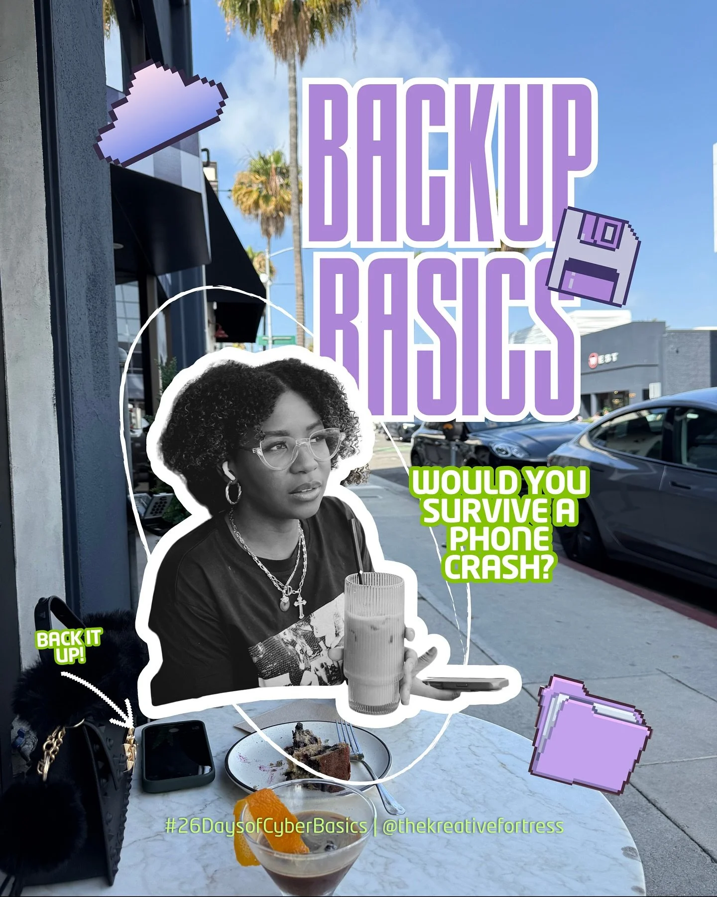 💾 This one&rsquo;s personal &mdash; I&rsquo;ve lost files before and it&rsquo;s the WORST feeling. That&rsquo;s why &ldquo;B&rdquo; in the ABCs of Cyber is Backup.

If your phone or laptop died right now&hellip; what would you lose?
📸 Photos
📝 Fil