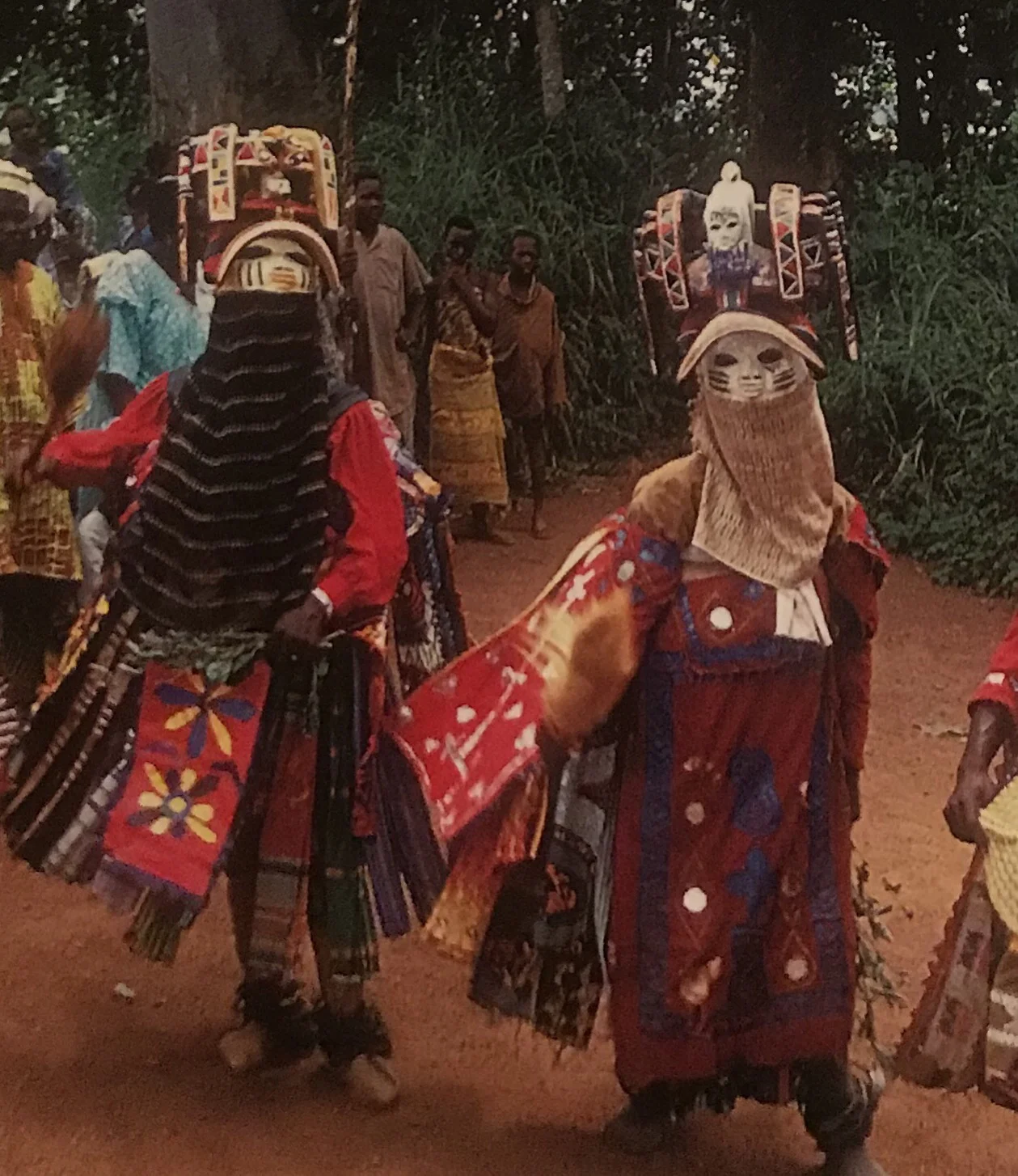 Traditional gelede mask dance that will inspire costume for dusklit event