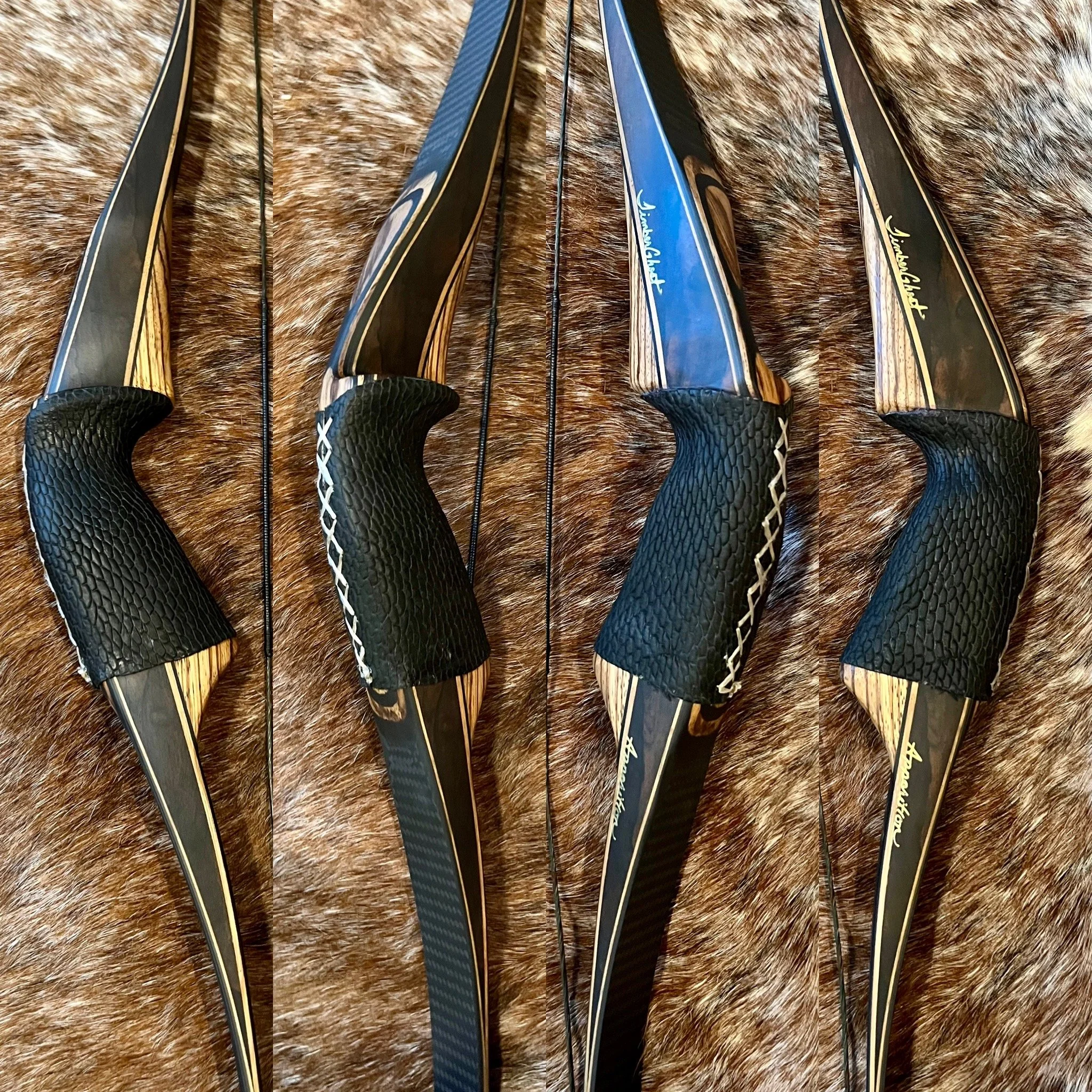  Ziricote/Zebra Riser with Beaver Tail grip 