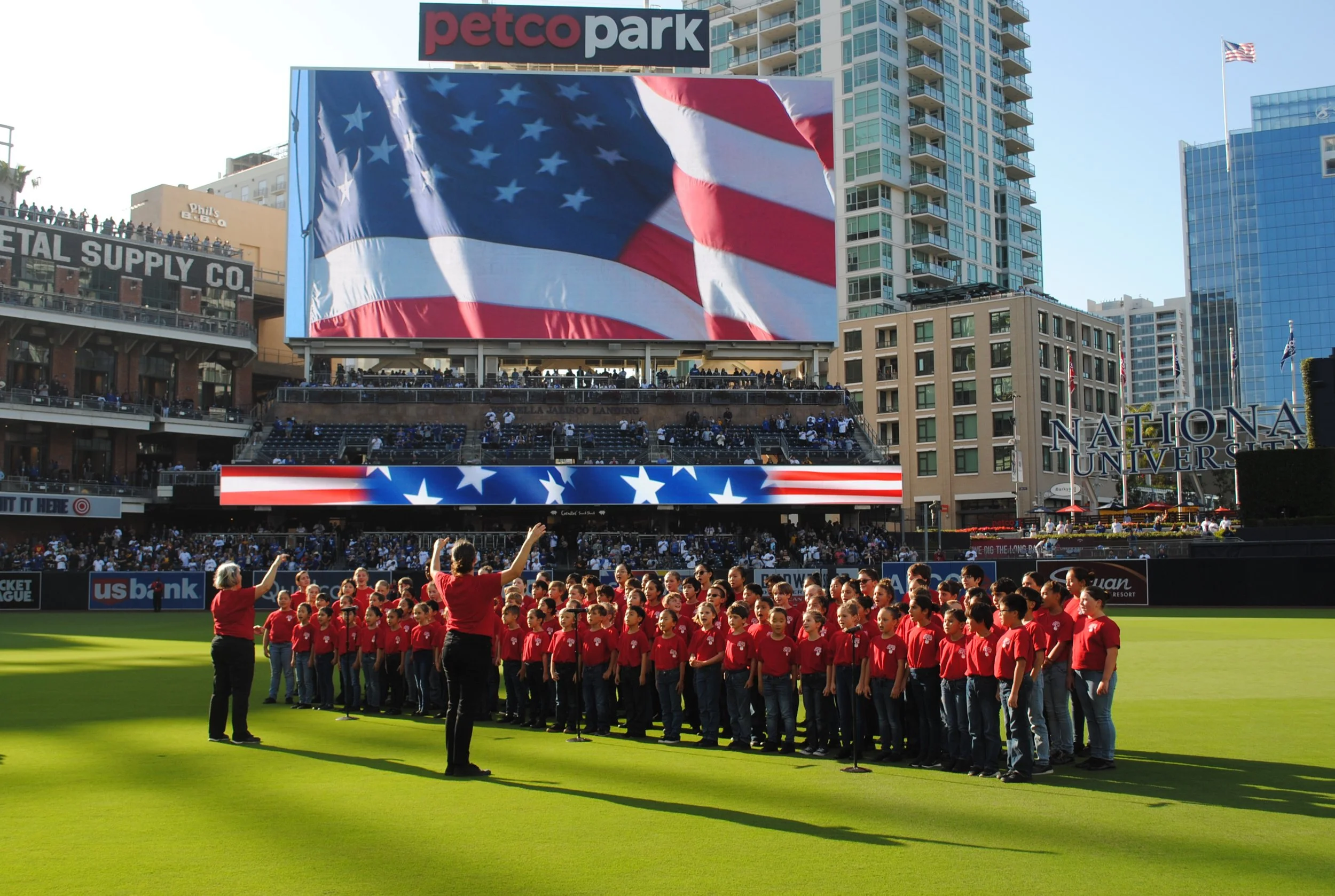 SDCC Sings the National Anthem at the San Diego Padres