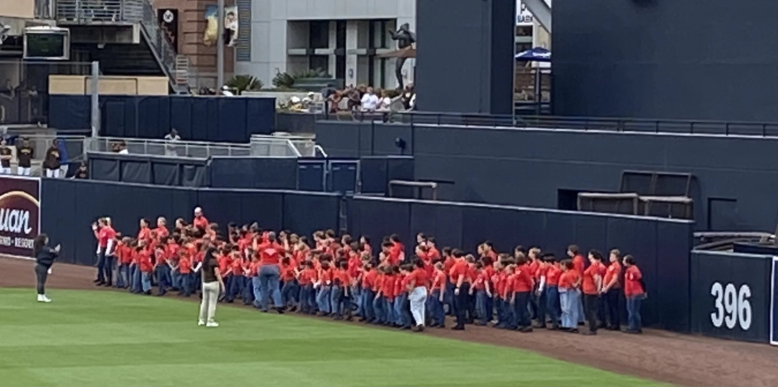 National Anthem, San Diego Padres vs Kansas City Royals at Petco Park
