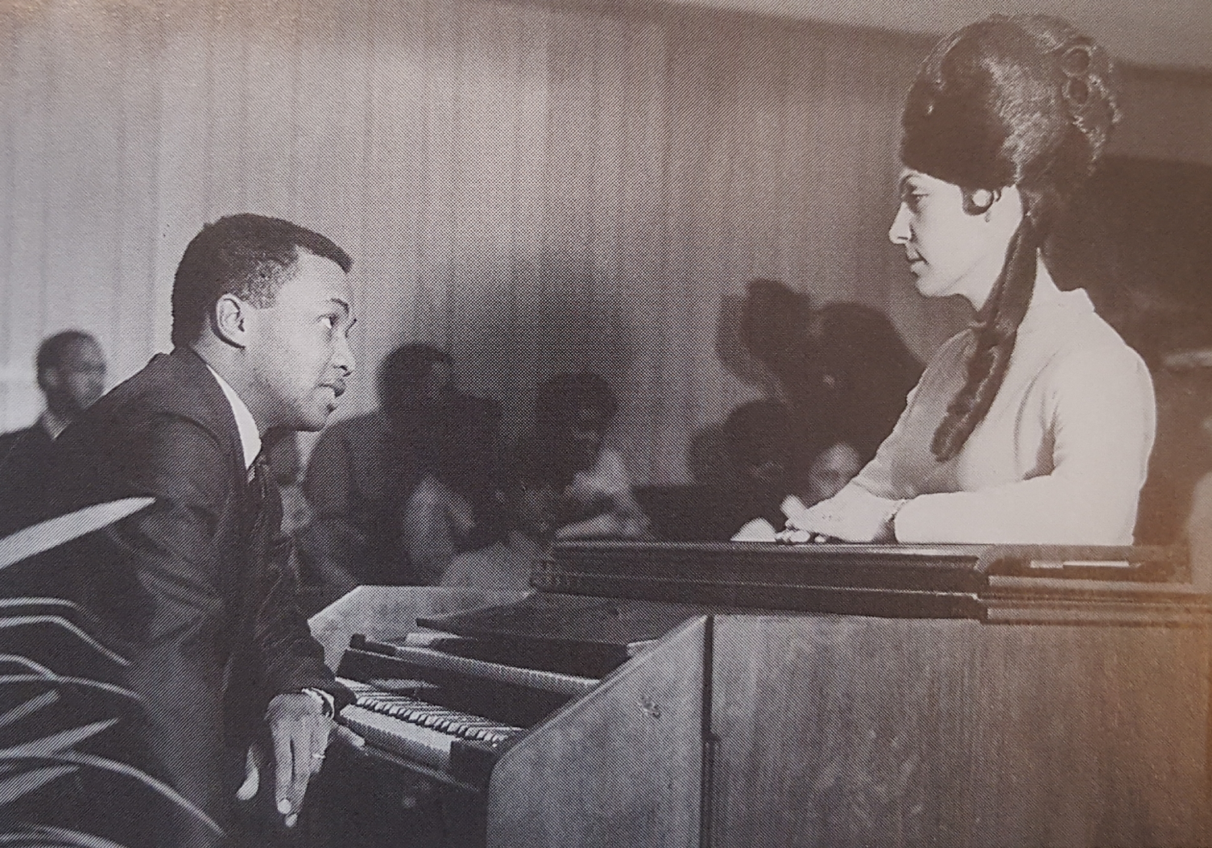  Dottie And Rev. Greer Rehearsing "It's The Soul Of Me" 1968 