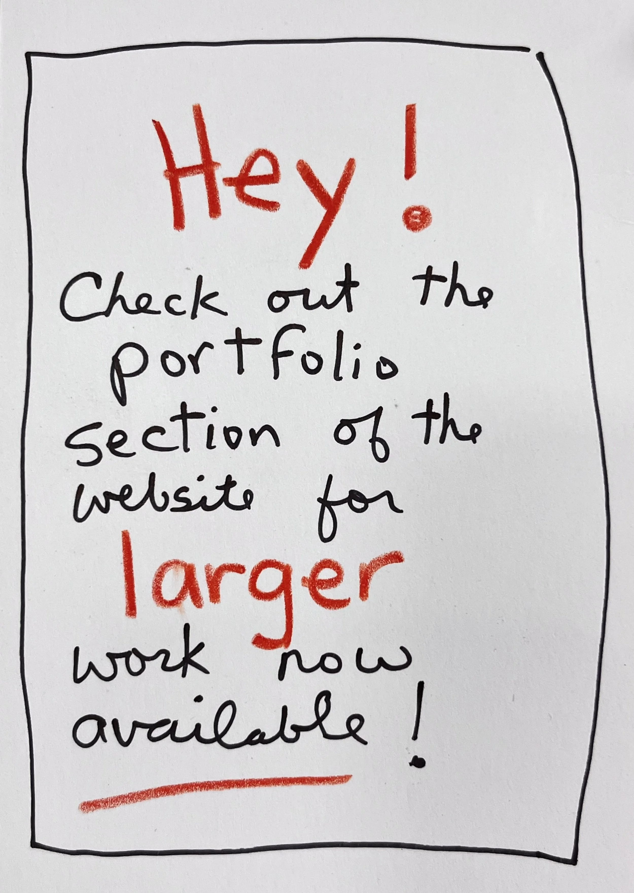 New Large Work Available on "Portfolio" section.  Contact artist for more details.