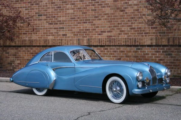 The Talbot Lago T26 Grand Sport 110114 in mint condition.
