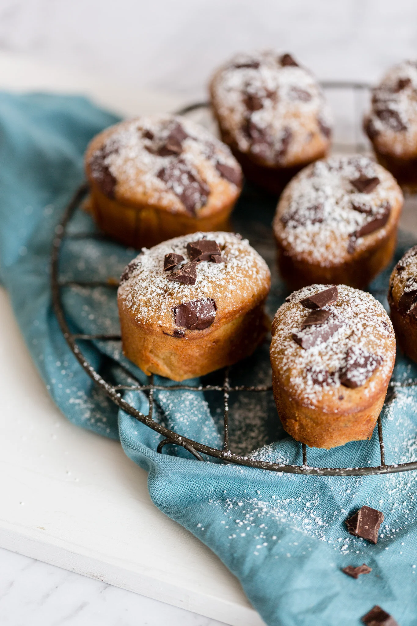 Peanut Butter + Choc Chip Friands