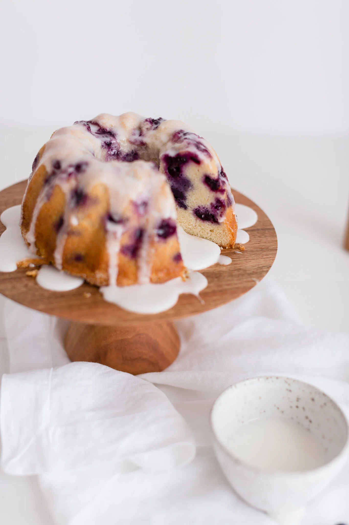 Lemon Blueberry Bundt with Lemon Glaze