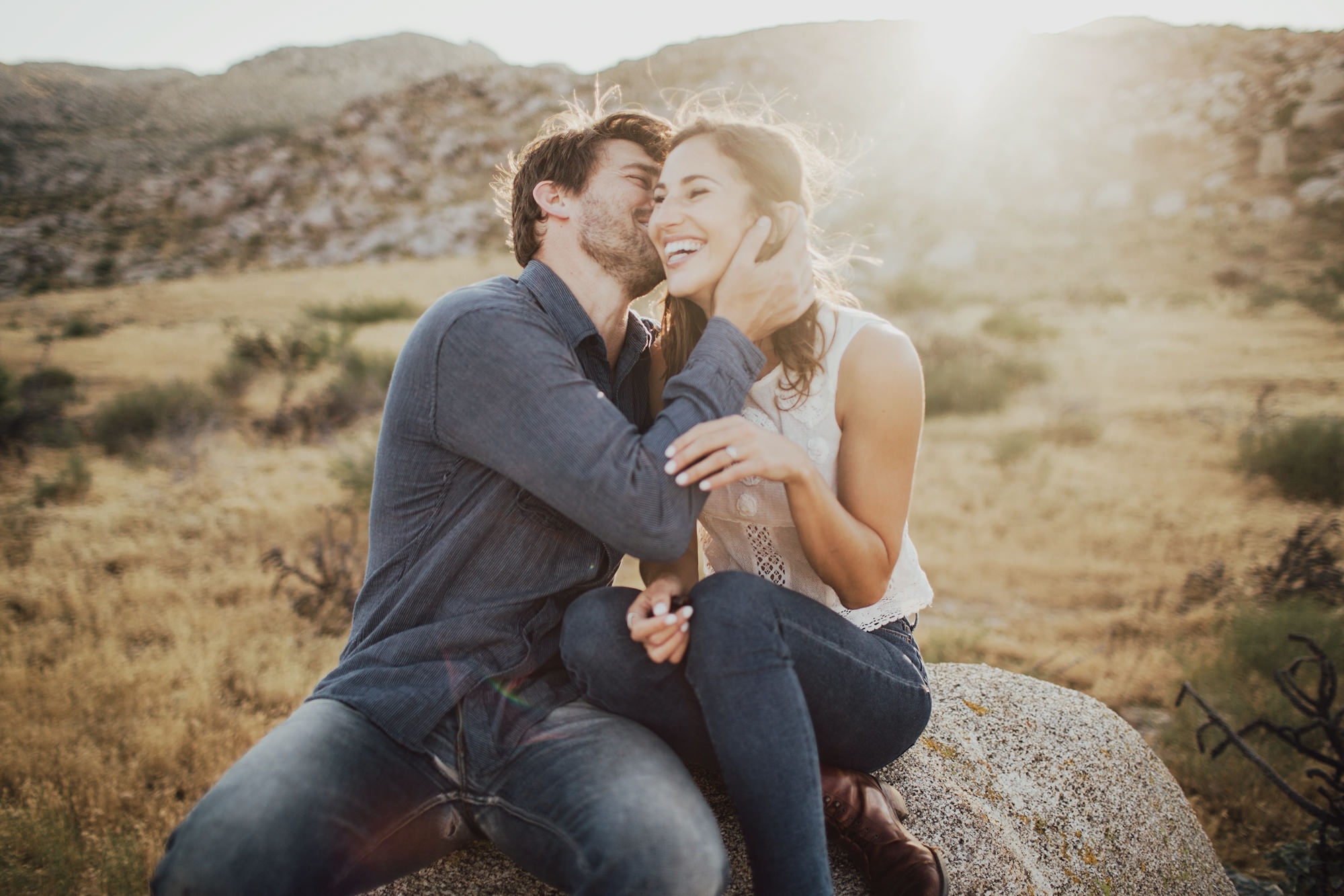 candid engagement photos