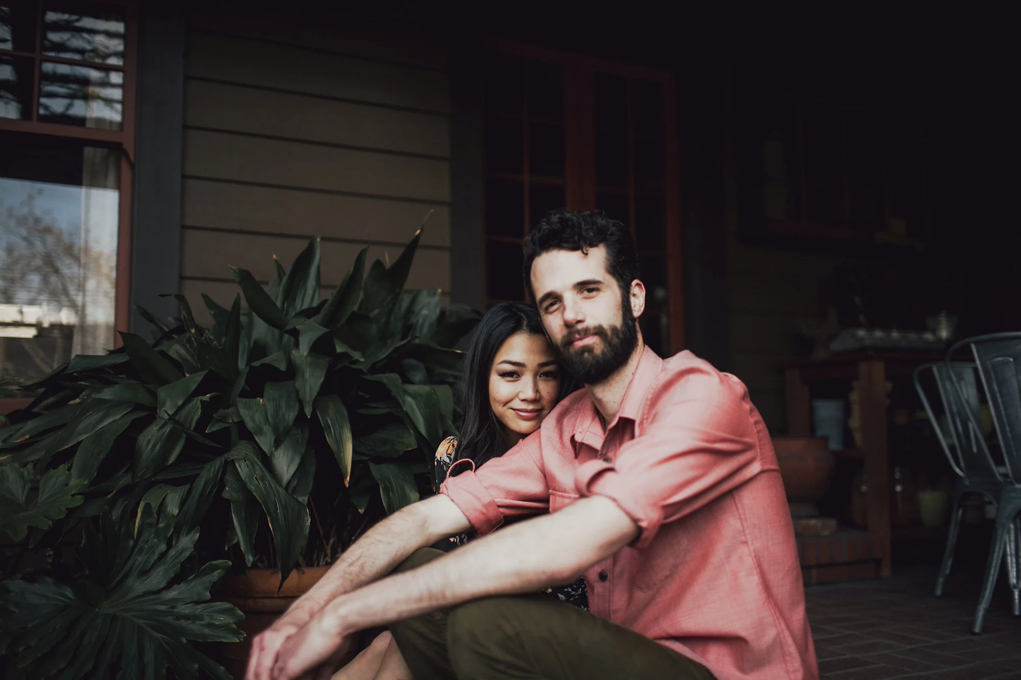 candid engagement photography