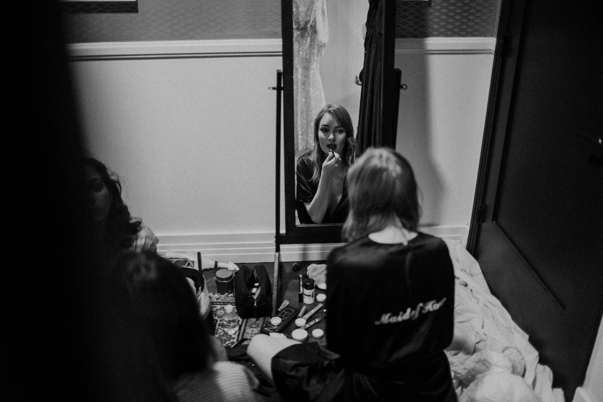 krystal getting ready at the fig house